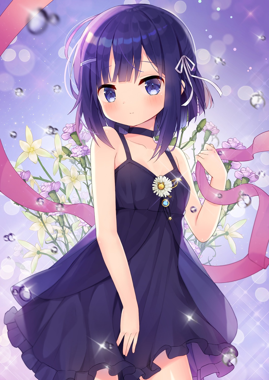 cleavage dress fuiba_fuyu gochuumon_wa_usagi_desu_ka? taku_michi