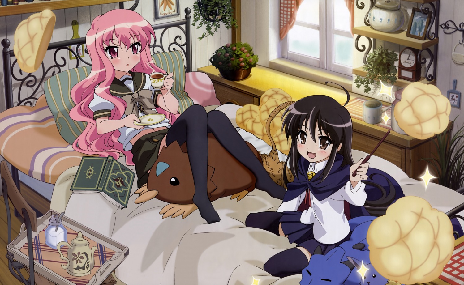 cosplay crossover louise ootsuka_mai seifuku shakugan_no_shana shana thighhighs zero_no_tsukaima