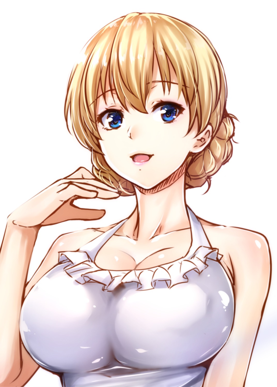 cleavage darjeeling girls_und_panzer swimsuits zucchini