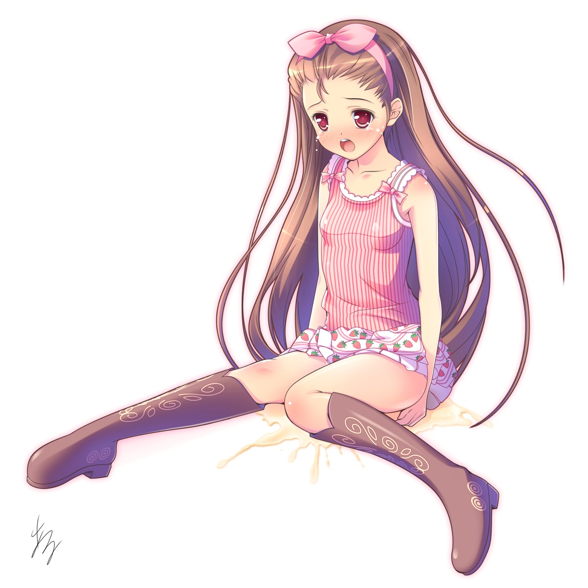 al_azif_(artist) minase_iori pee the_idolm@ster