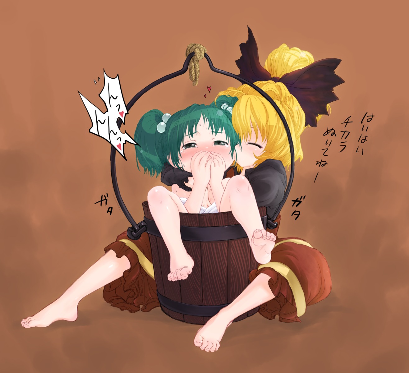 kiriu kisume kurodani_yamame loli touhou yuri