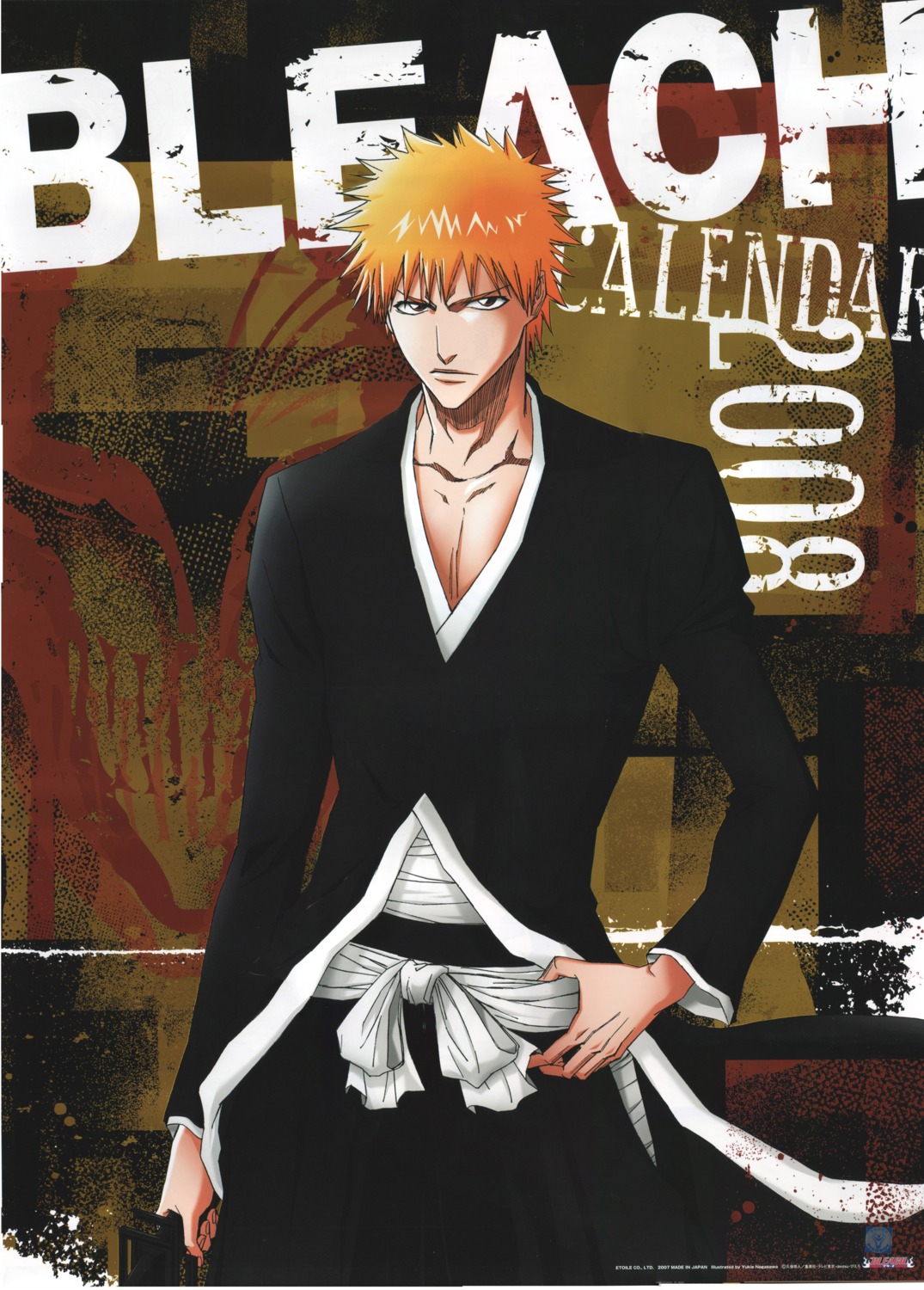 bleach calendar kurosaki_ichigo male nagasawa_yukie