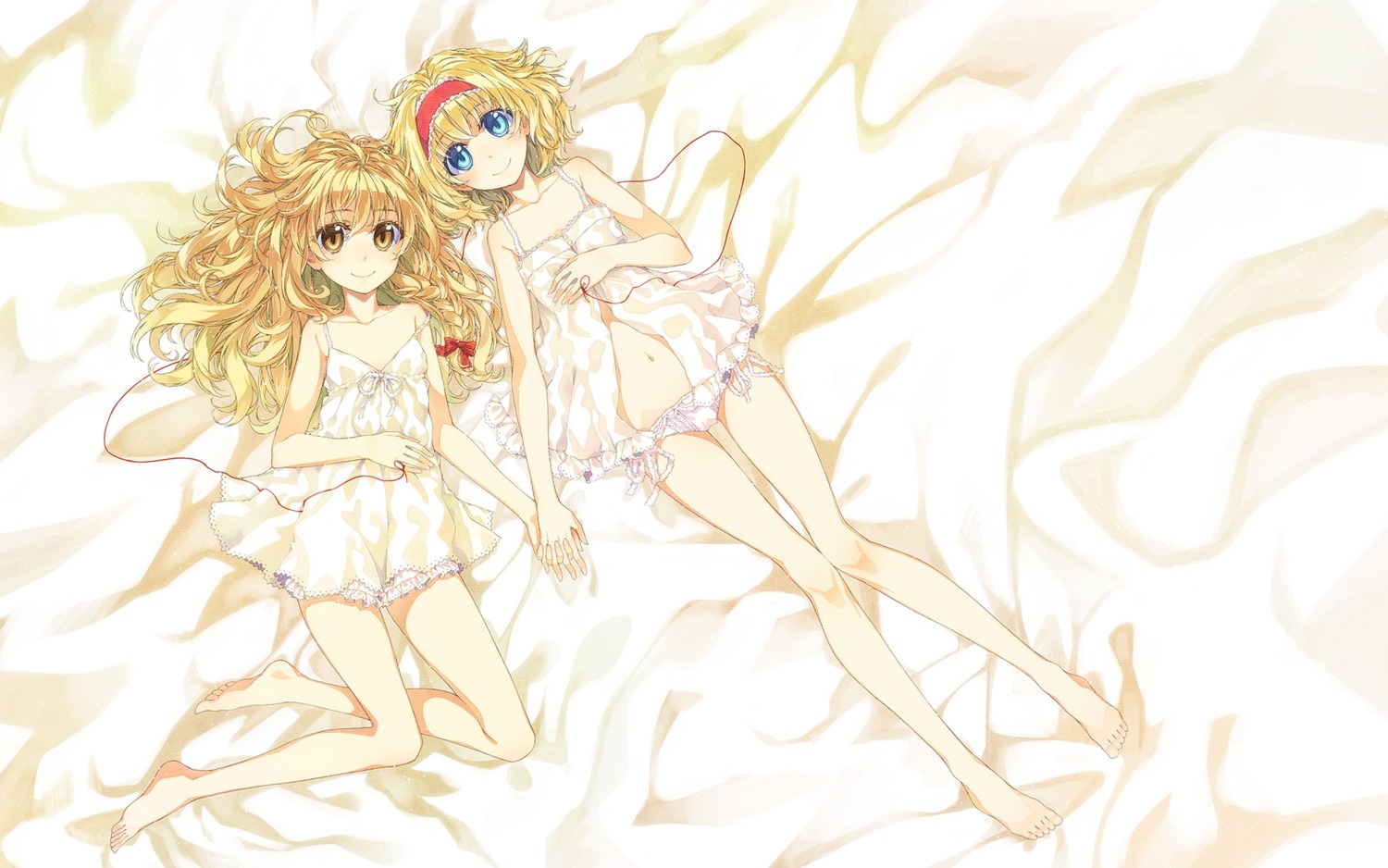 alice_margatroid hakui_ami kirisame_marisa lingerie pantsu touhou wallpaper