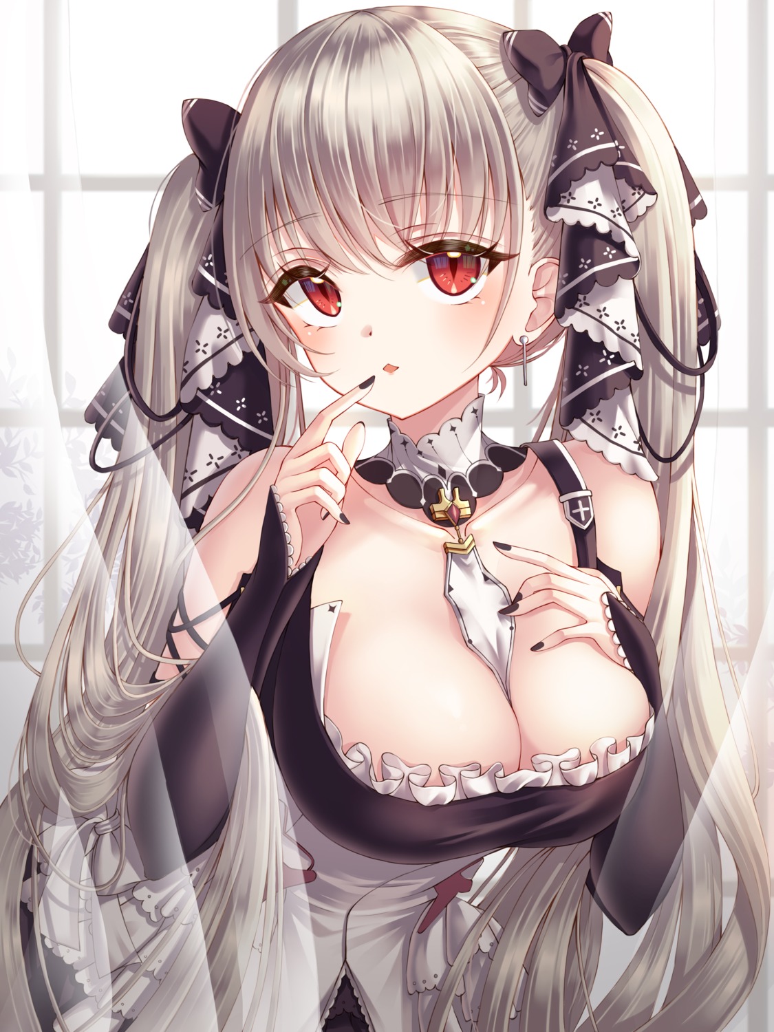 azur_lane breast_hold cleavage formidable_(azur_lane) gothic_lolita lolita_fashion now_(nowsicaa_)