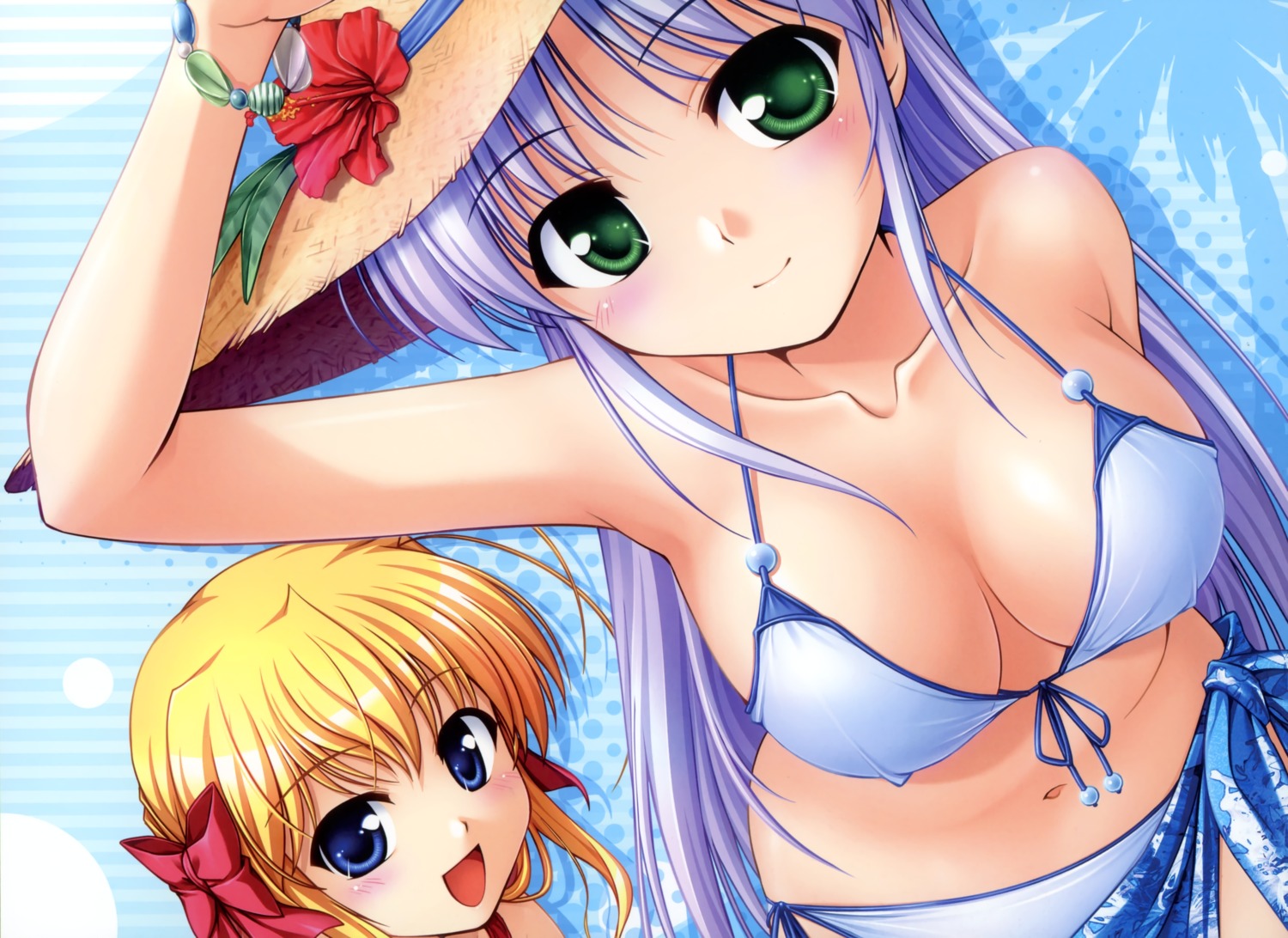 august bekkankou bikini cleavage feena_fam_earthlight fortune_arterial sendou_erika swimsuits yoake_mae_yori_ruriiro_na