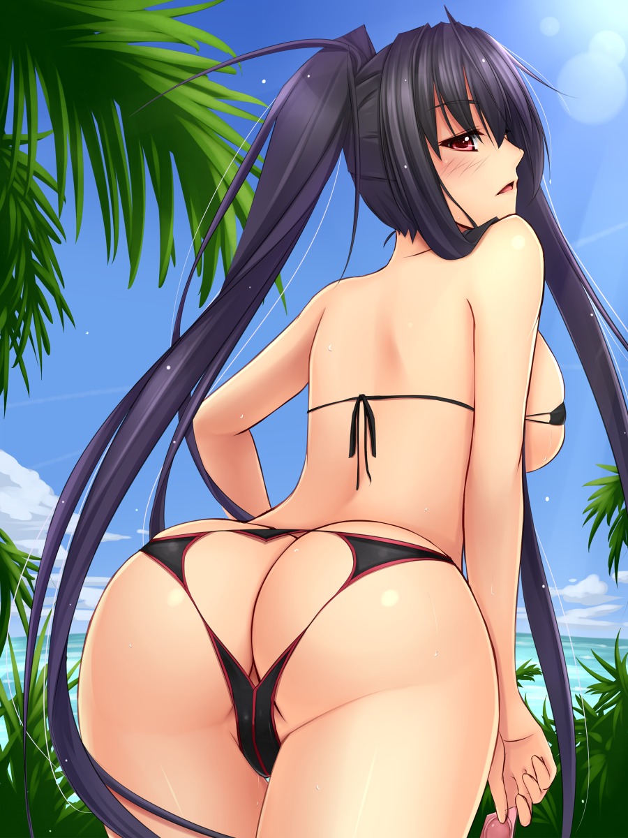 ass bikini shuugetsu_karasu swimsuits