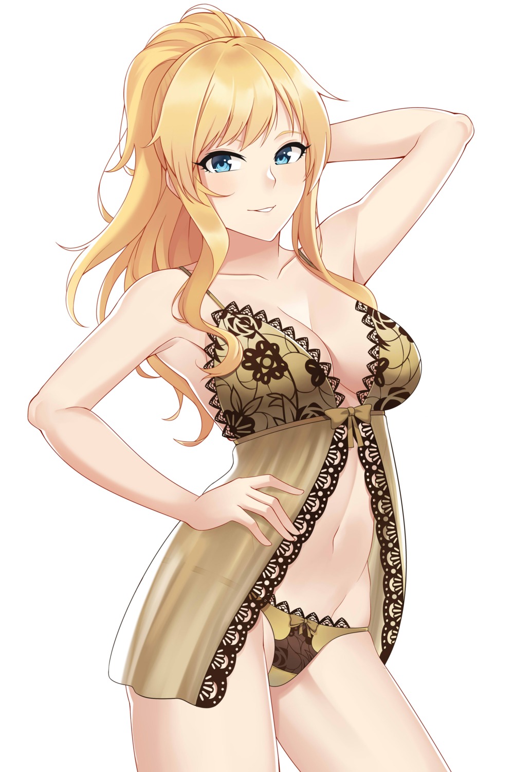 aslindsamure cleavage lingerie ootsuki_yui pantsu see_through the_idolm@ster the_idolm@ster_cinderella_girls