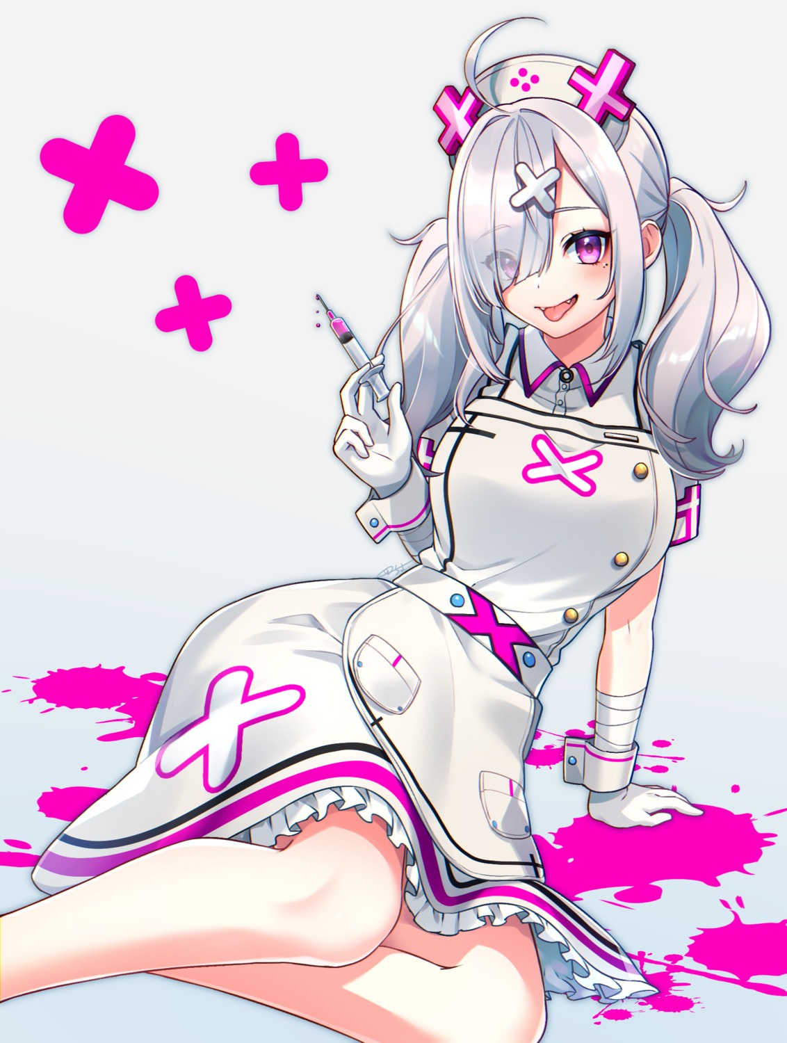 artist_revision bandages nijisanji nurse sakura_chiyo_(konachi000) sukoya_kana