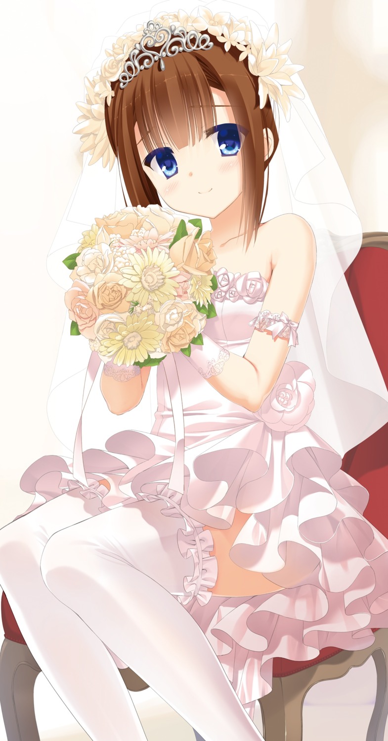 digital_version dress hidan_no_aria kobuichi see_through thighhighs tooyama_kaname wedding_dress