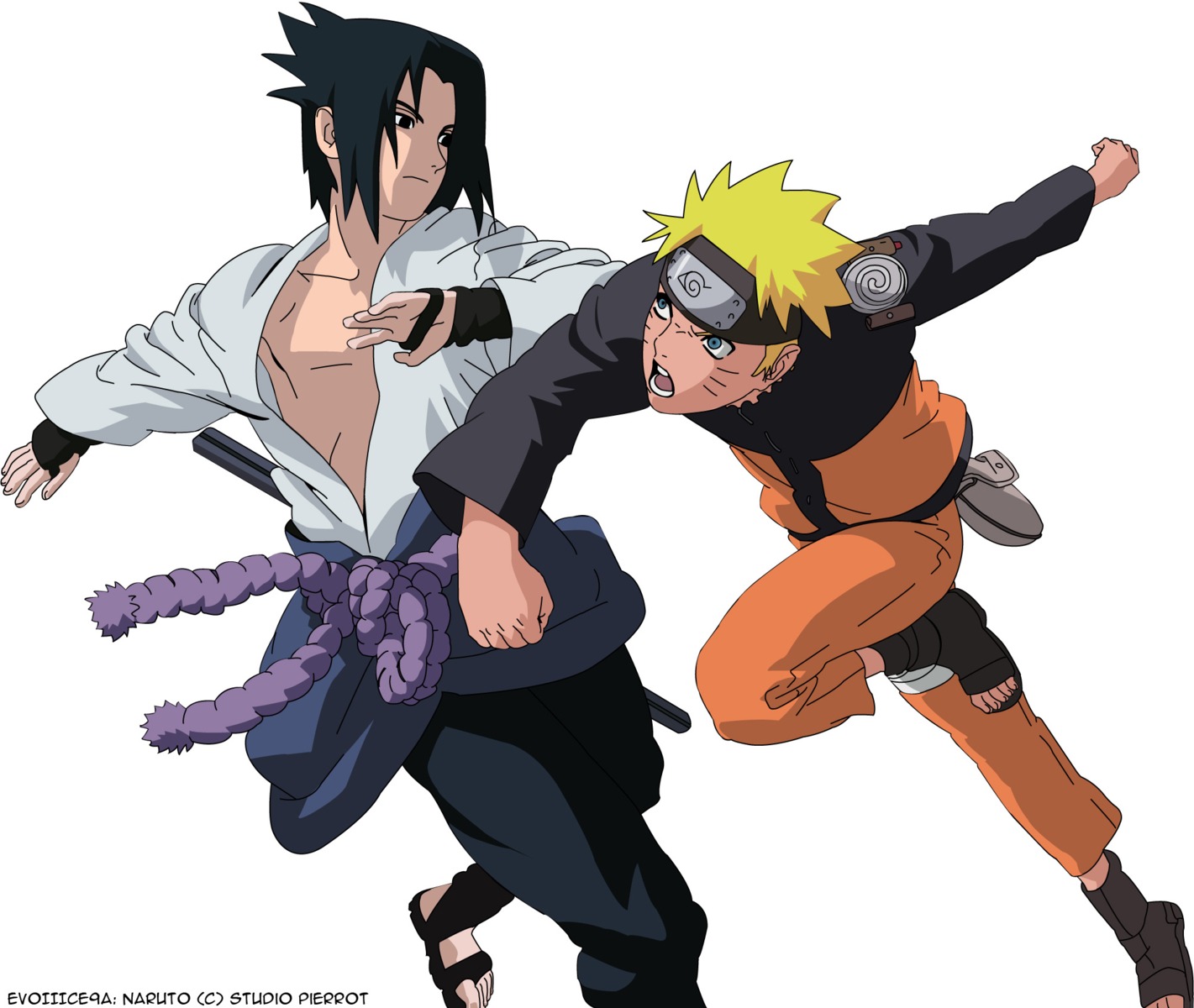 naruto uchiha_sasuke uzumaki_naruto vector_trace watermark