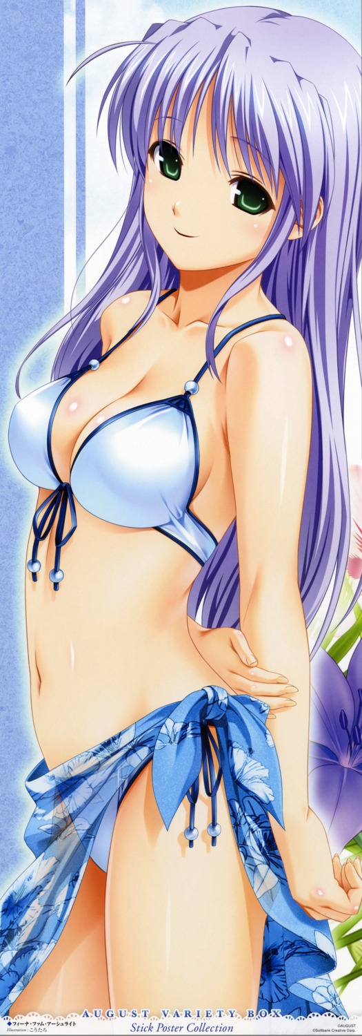 bikini cleavage feena_fam_earthlight koutaro stick_poster swimsuits yoake_mae_yori_ruriiro_na