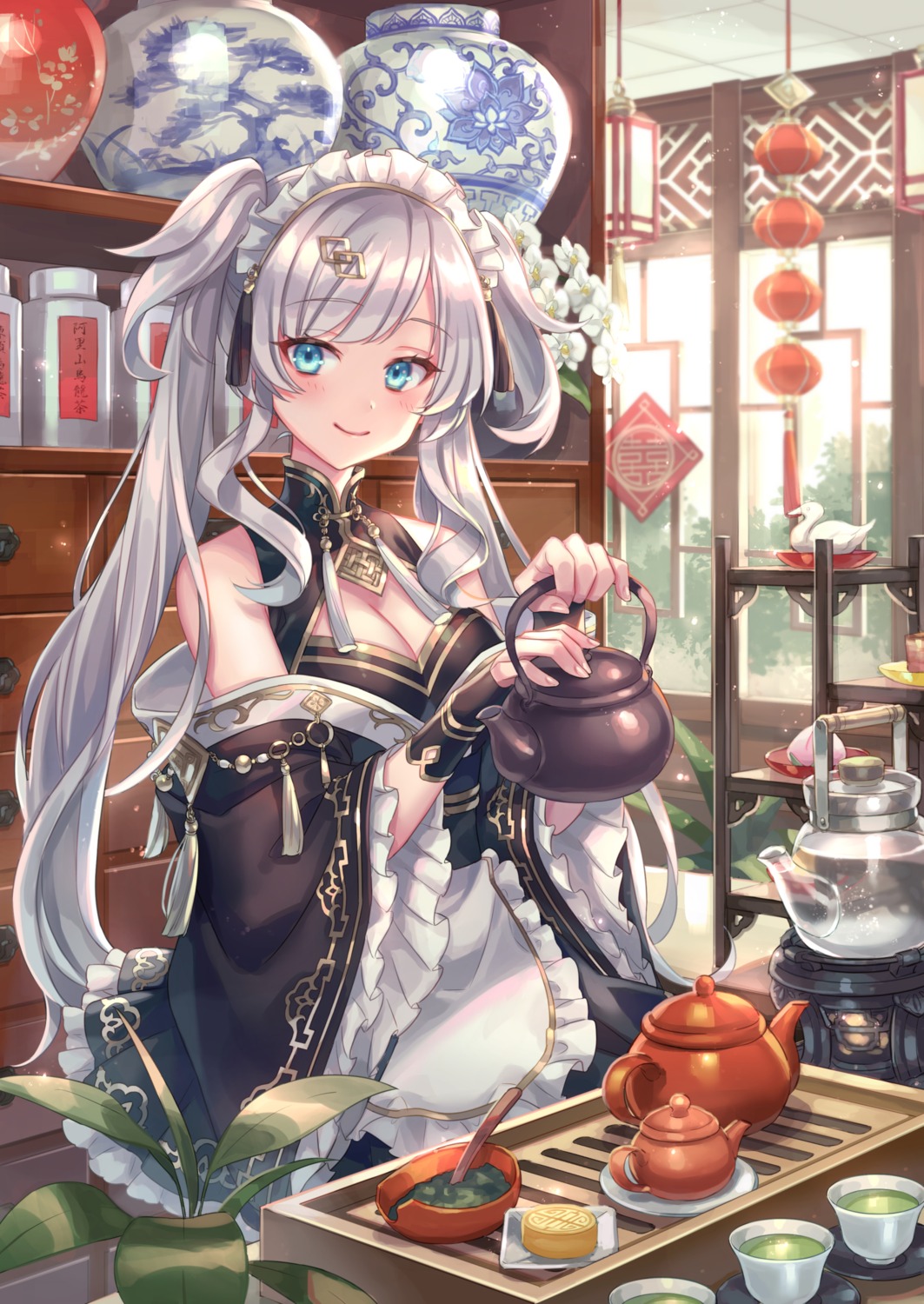 cleavage maid zoff_(daria)