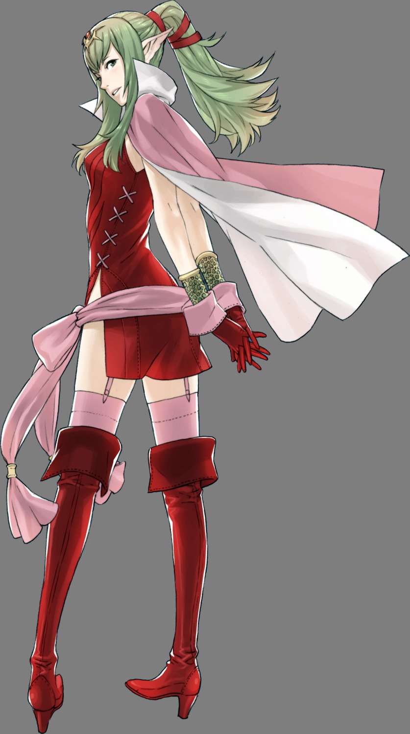 chiki dress fire_emblem fire_emblem_kakusei heels kozaki_yuusuke nintendo pointy_ears stockings thighhighs transparent_png