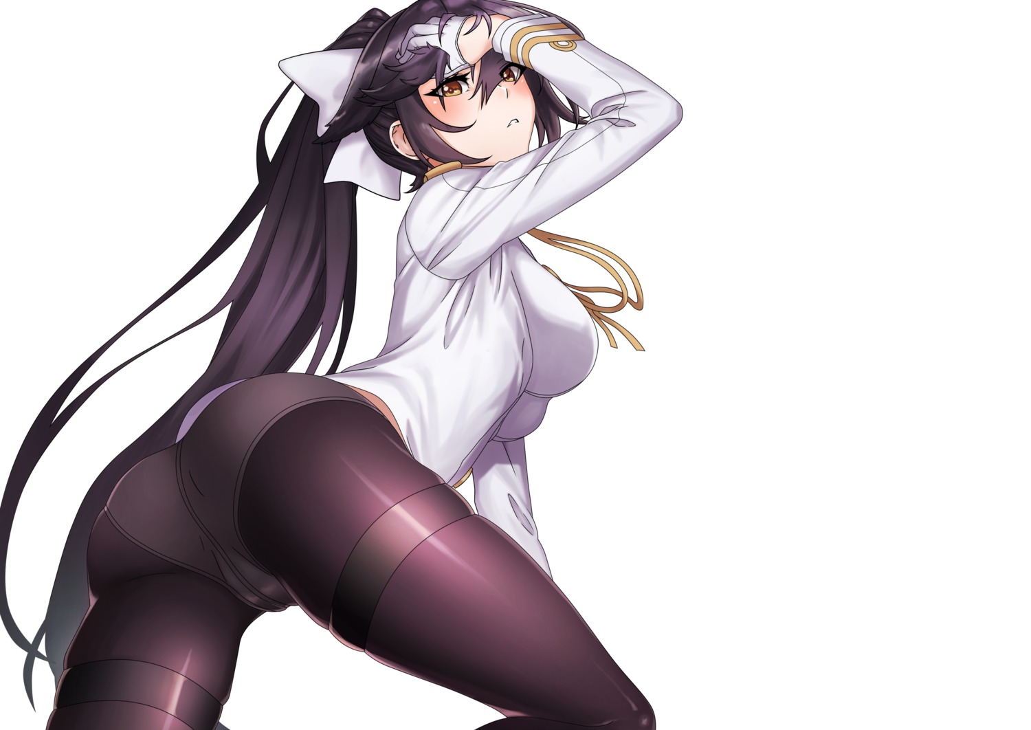 ass azur_lane matoi92 pantsu pantyhose takao_(azur_lane) uniform