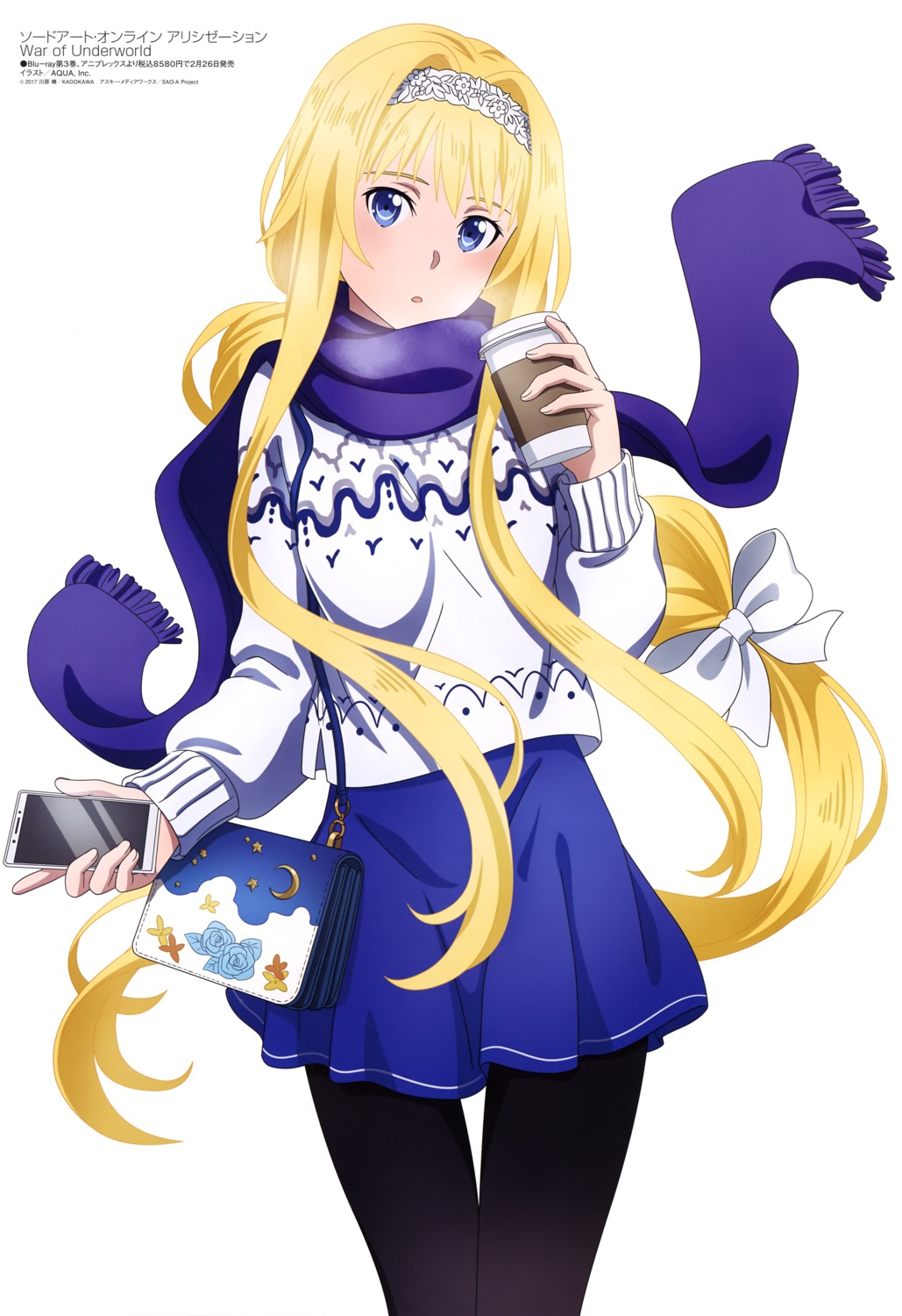 a-1_pictures alice_zuberg aquastar_inc. pantyhose sweater sword_art_online sword_art_online_alicization sword_art_online_alicization_-_war_of_underworld