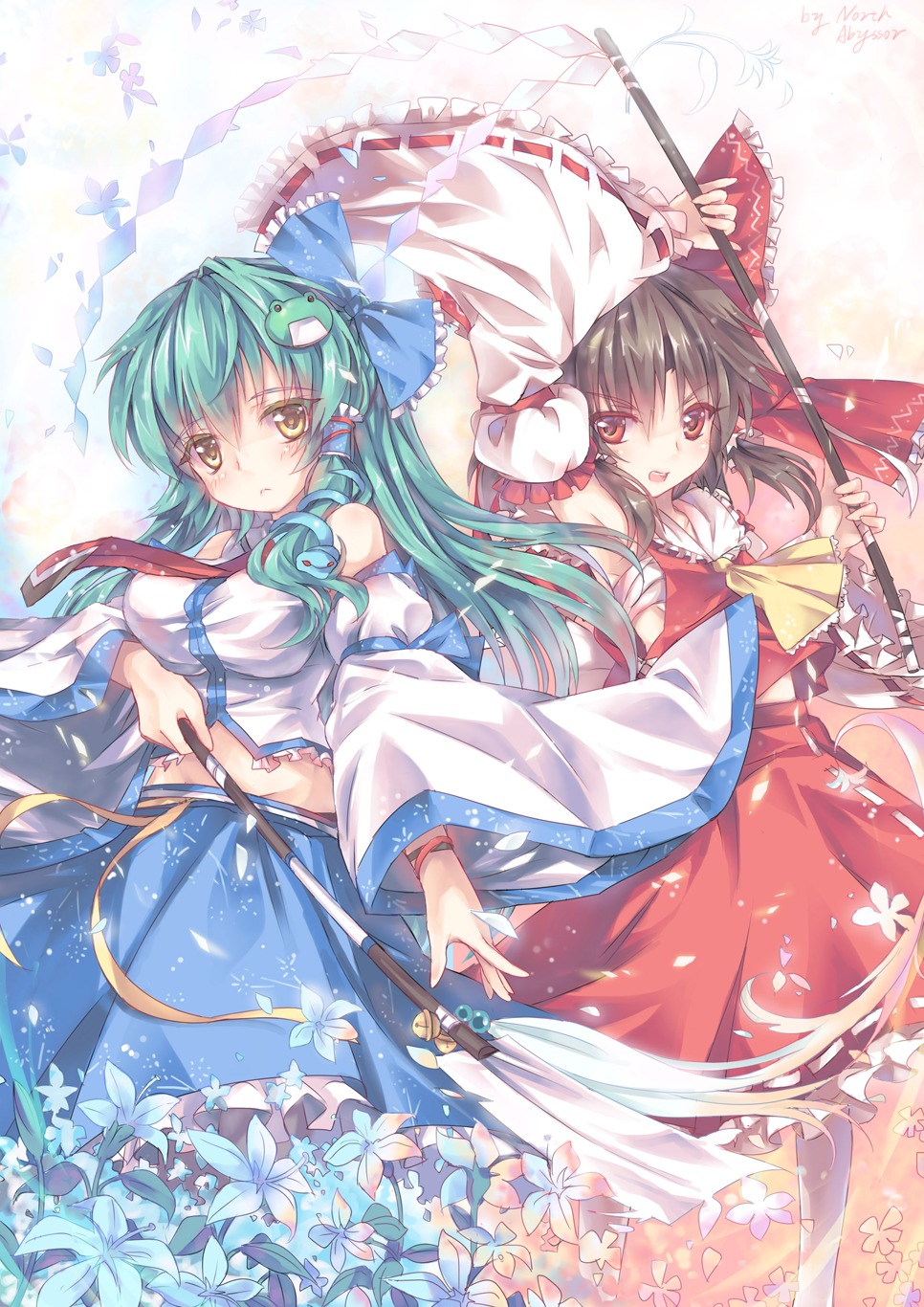 abyss_of_parliament hakurei_reimu kochiya_sanae touhou