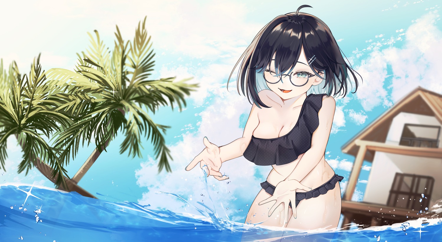 bikini megane norisukexxy swimsuits wet