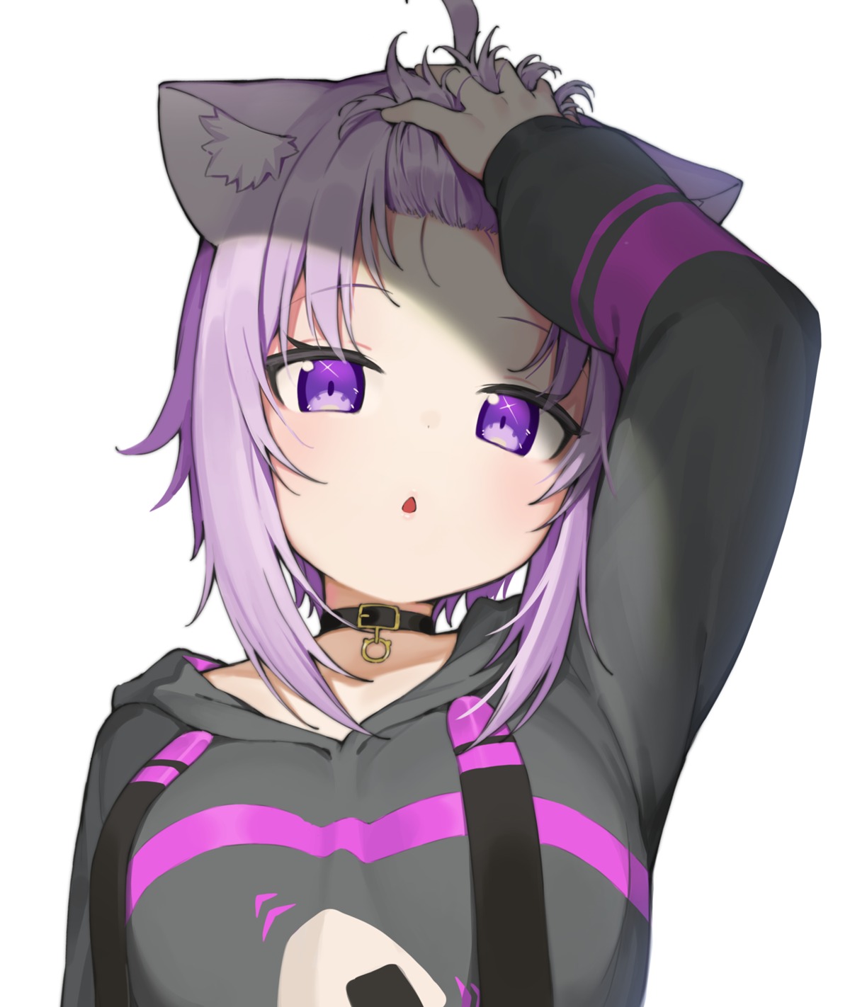 animal_ears hololive hololive_gamers nekomata_okayu nekomimi seramikku