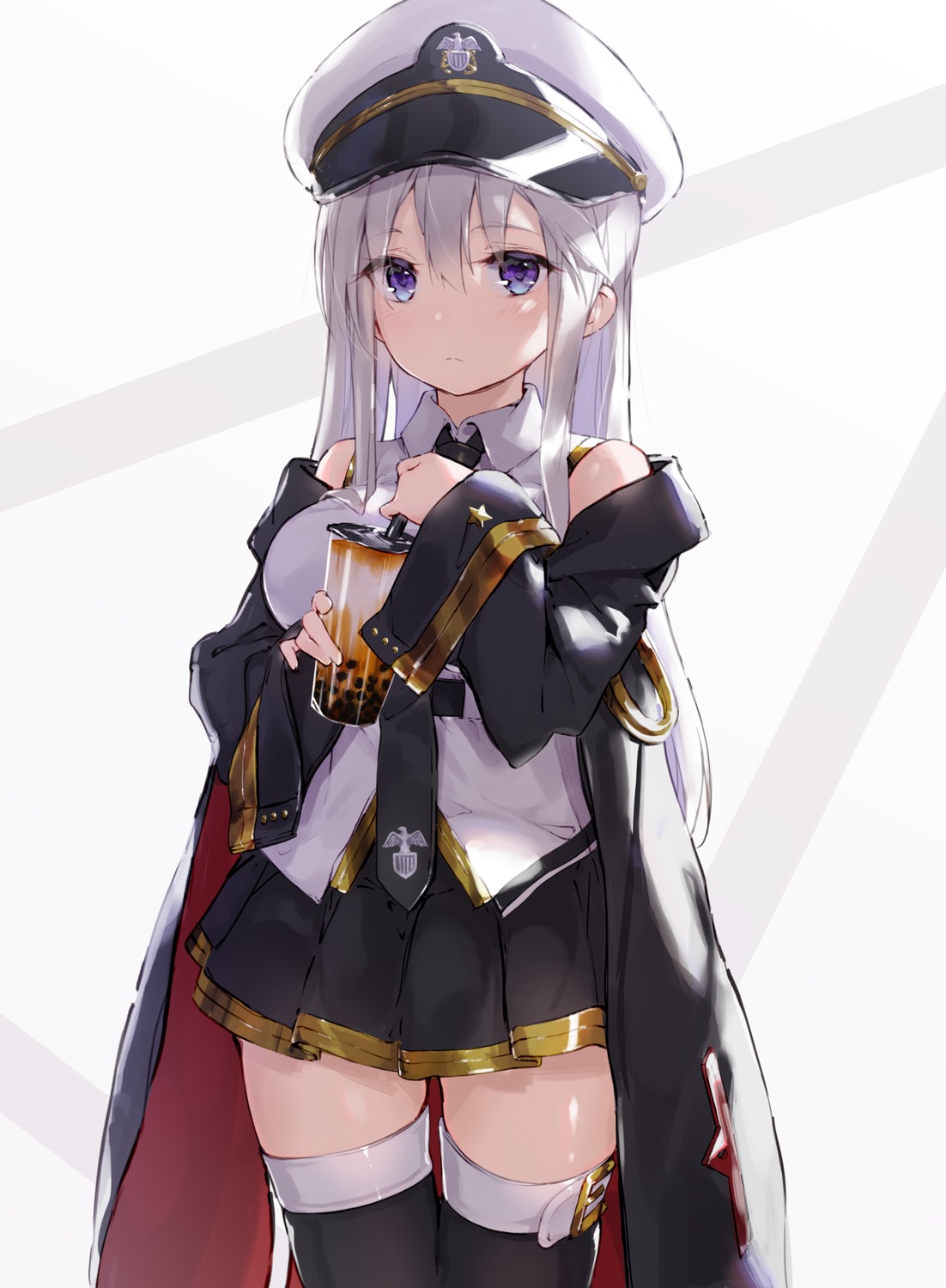 azur_lane enterprise_(azur_lane) t-bth thighhighs uniform