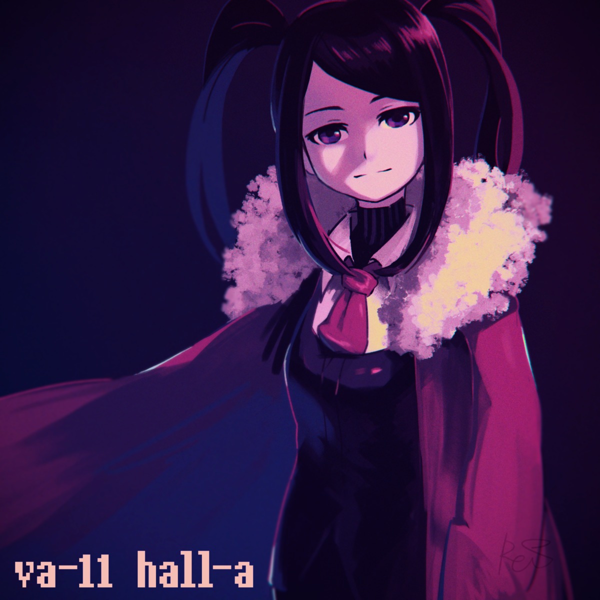 dress julianne_stingray reiesu_(reis) sweater va-11_hall-a