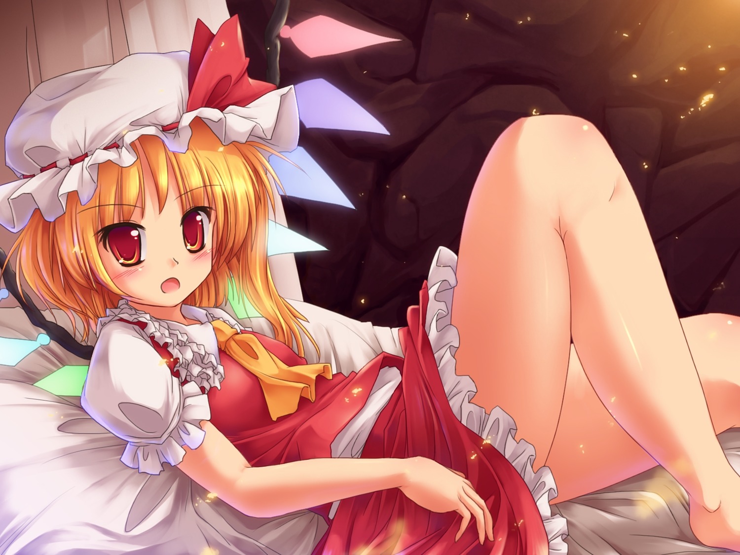 flandre_scarlet lzh touhou wallpaper wings