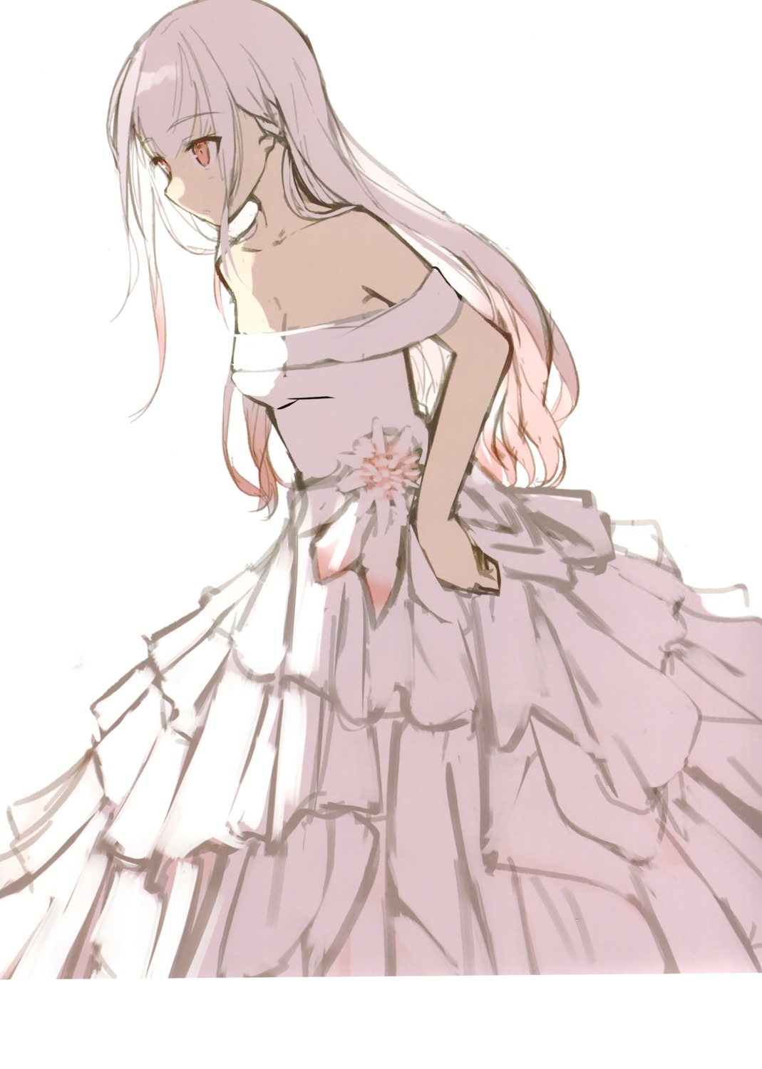 dress nagishiro_mito sketch wedding_dress