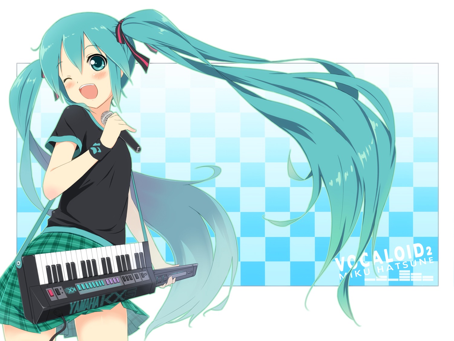 hatsune_miku tukinan vocaloid wallpaper