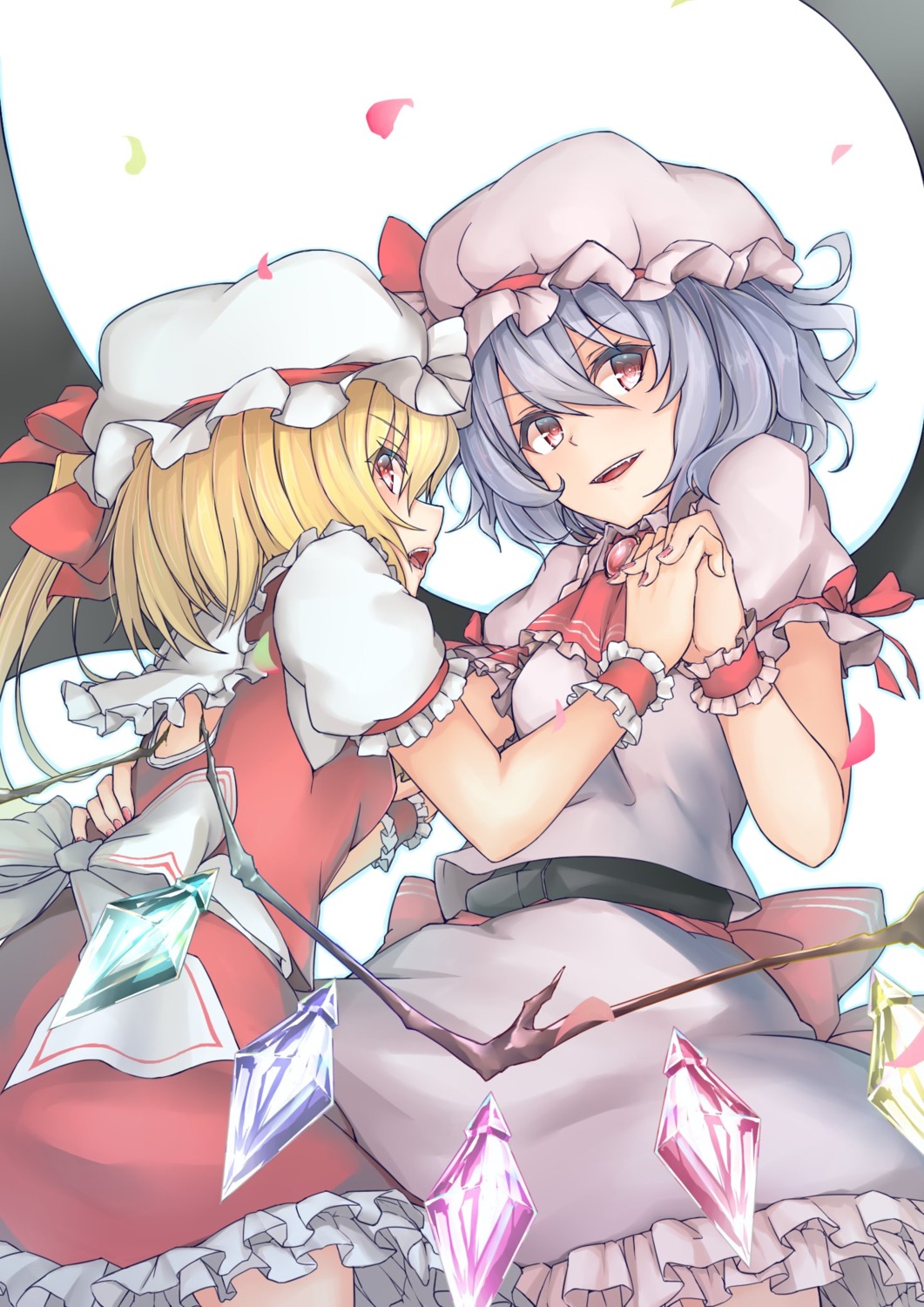 azuhira flandre_scarlet remilia_scarlet touhou wings