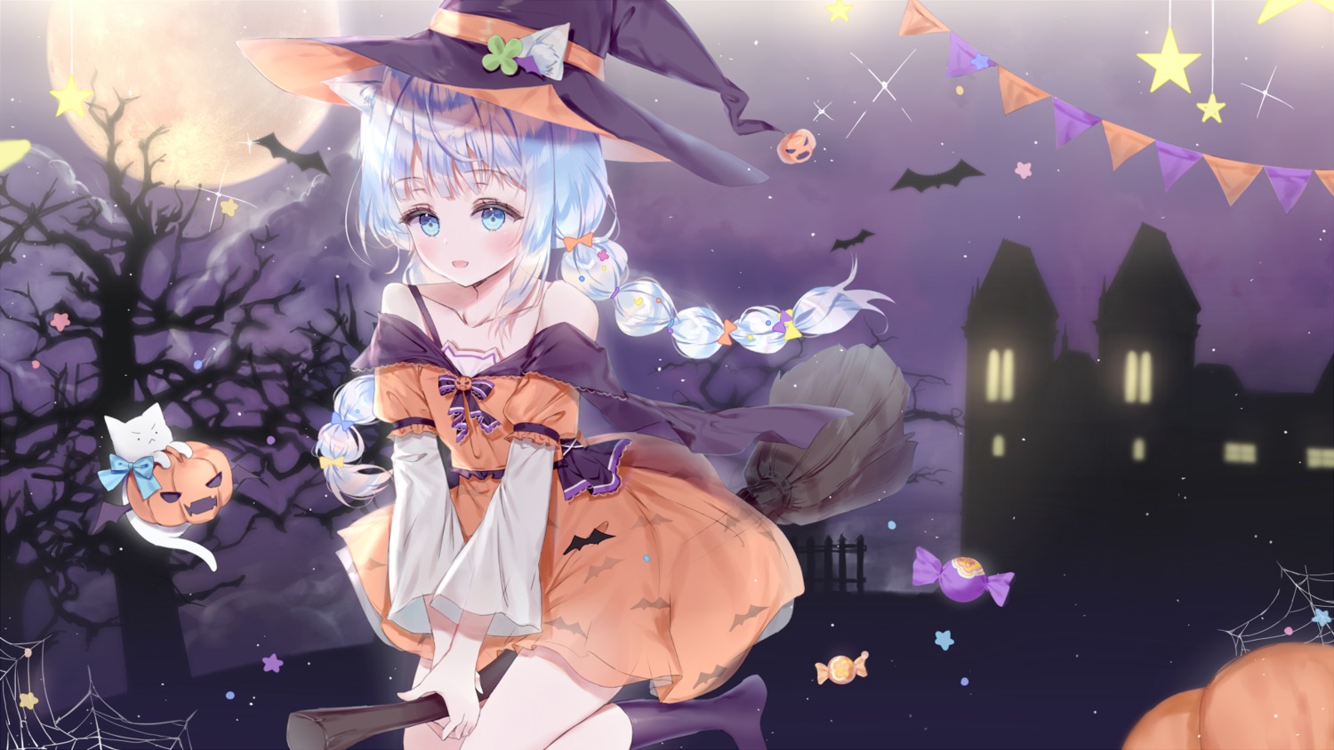 animal_ears dress halloween qlakwnd witch