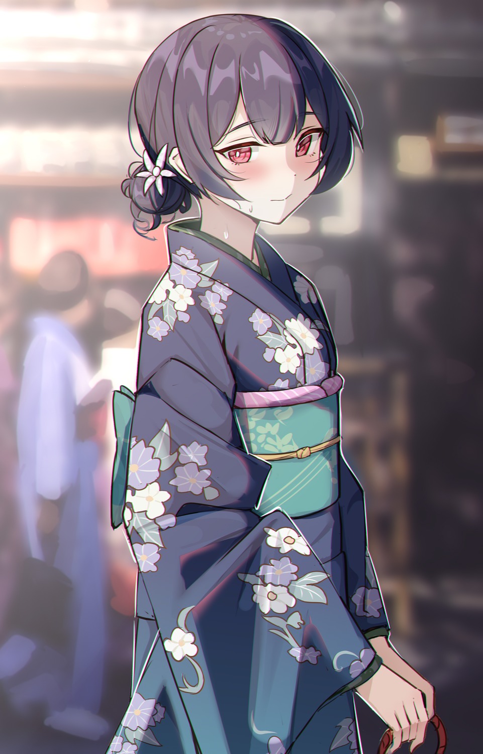 kimono morino_rinze tamago_(eva1314056) the_idolm@ster the_idolm@ster_shiny_colors