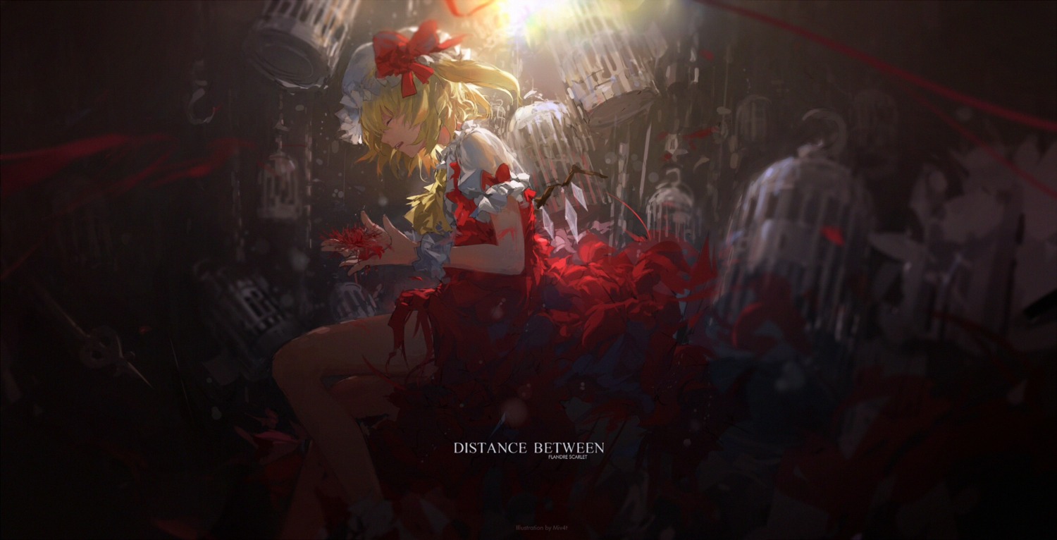 dress flandre_scarlet miv4t torn_clothes touhou wings