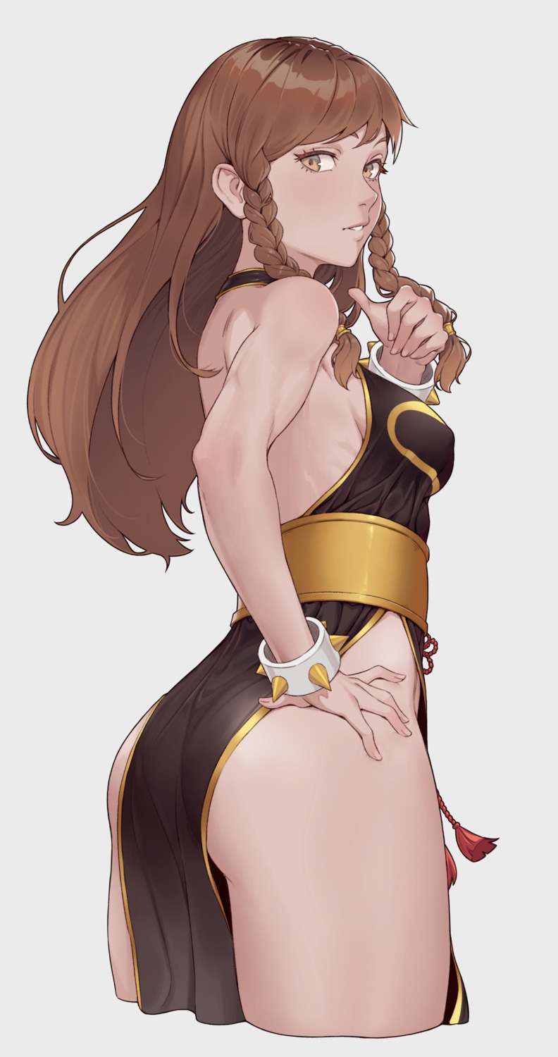 ass cheshirrr chinadress chun_li no_bra nopan street_fighter