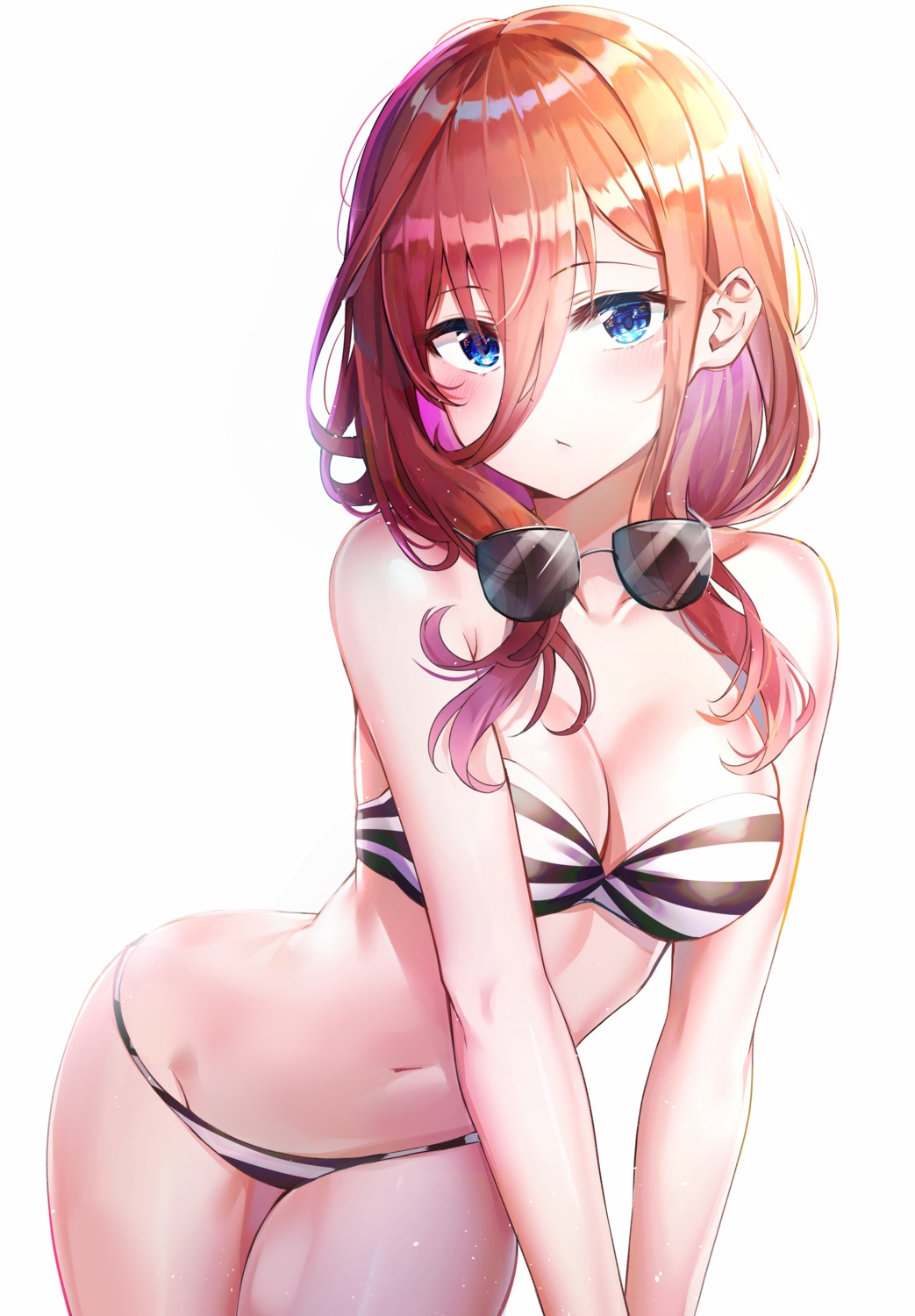 5-toubun_no_hanayome bikini cleavage megane nakano_miku sunhyun swimsuits