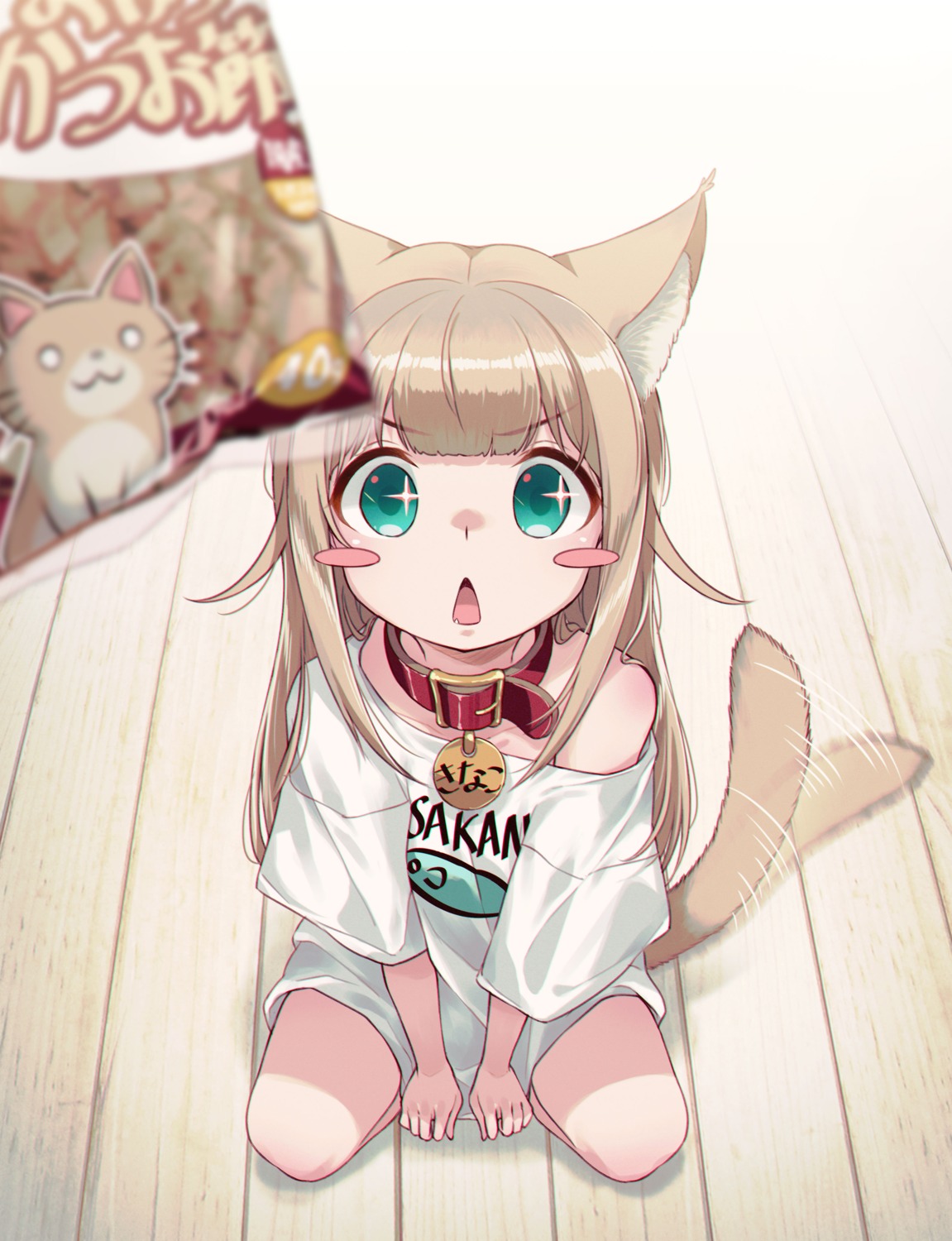 40hara animal_ears kinako_(40hara) nekomimi tail