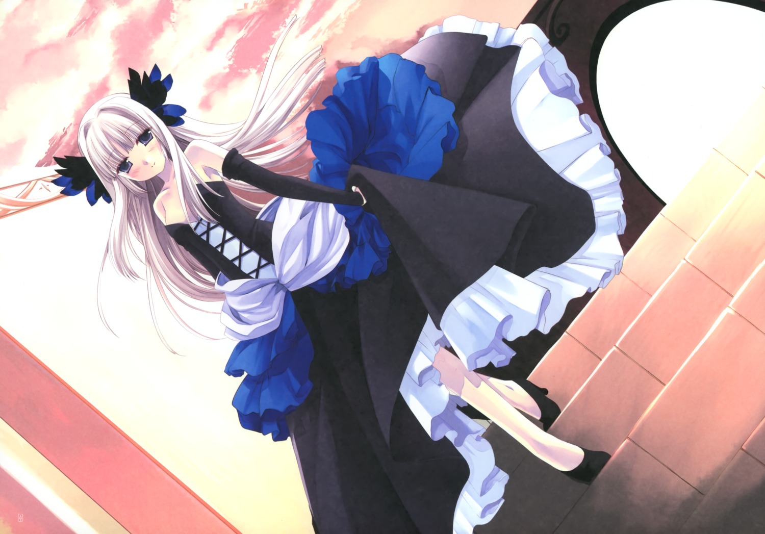 d.n.a.lab dress gwendolyn heels miyasu_risa odin_sphere paper_texture