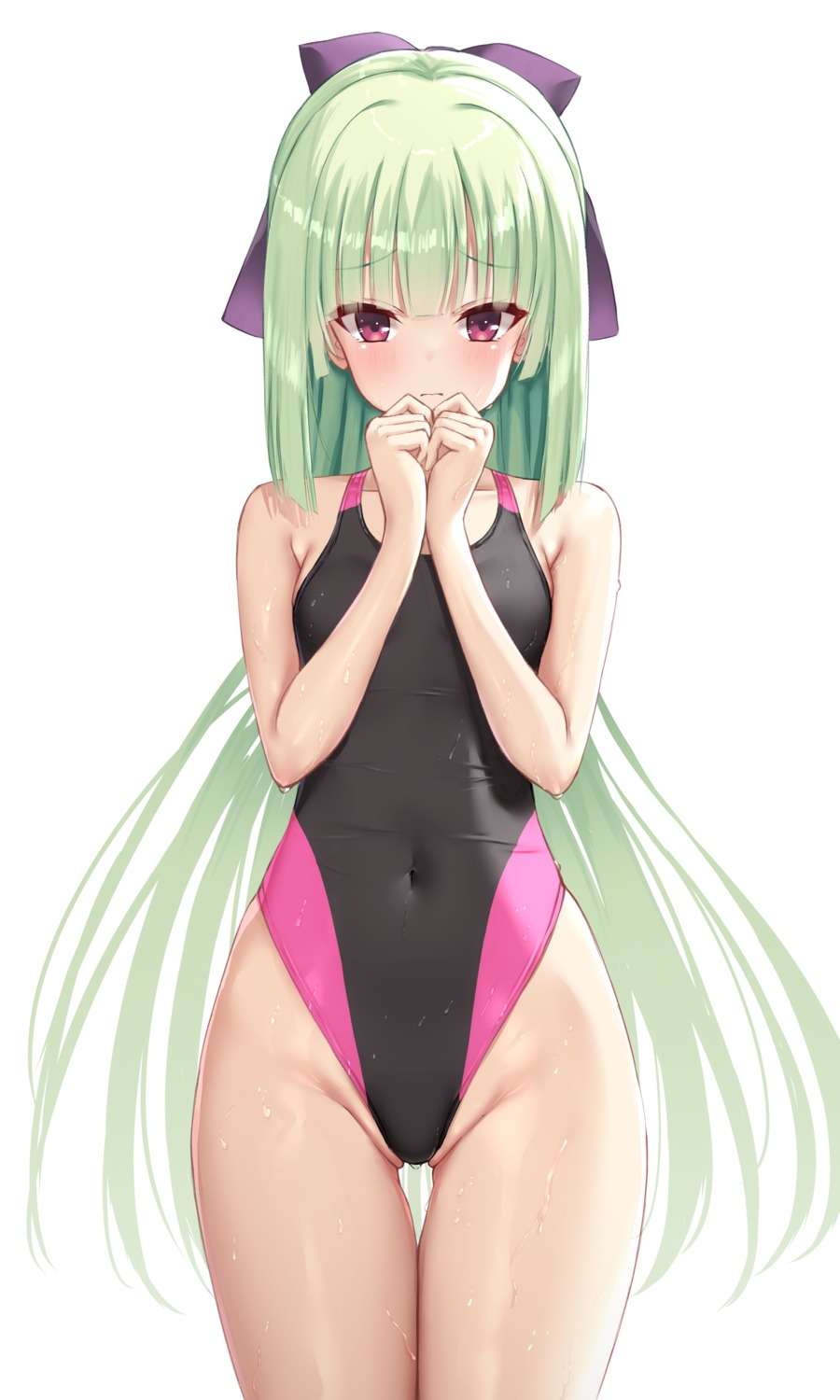 murasame_(senren_banka) ncontrail_(mgax7527) senren_banka swimsuits wet