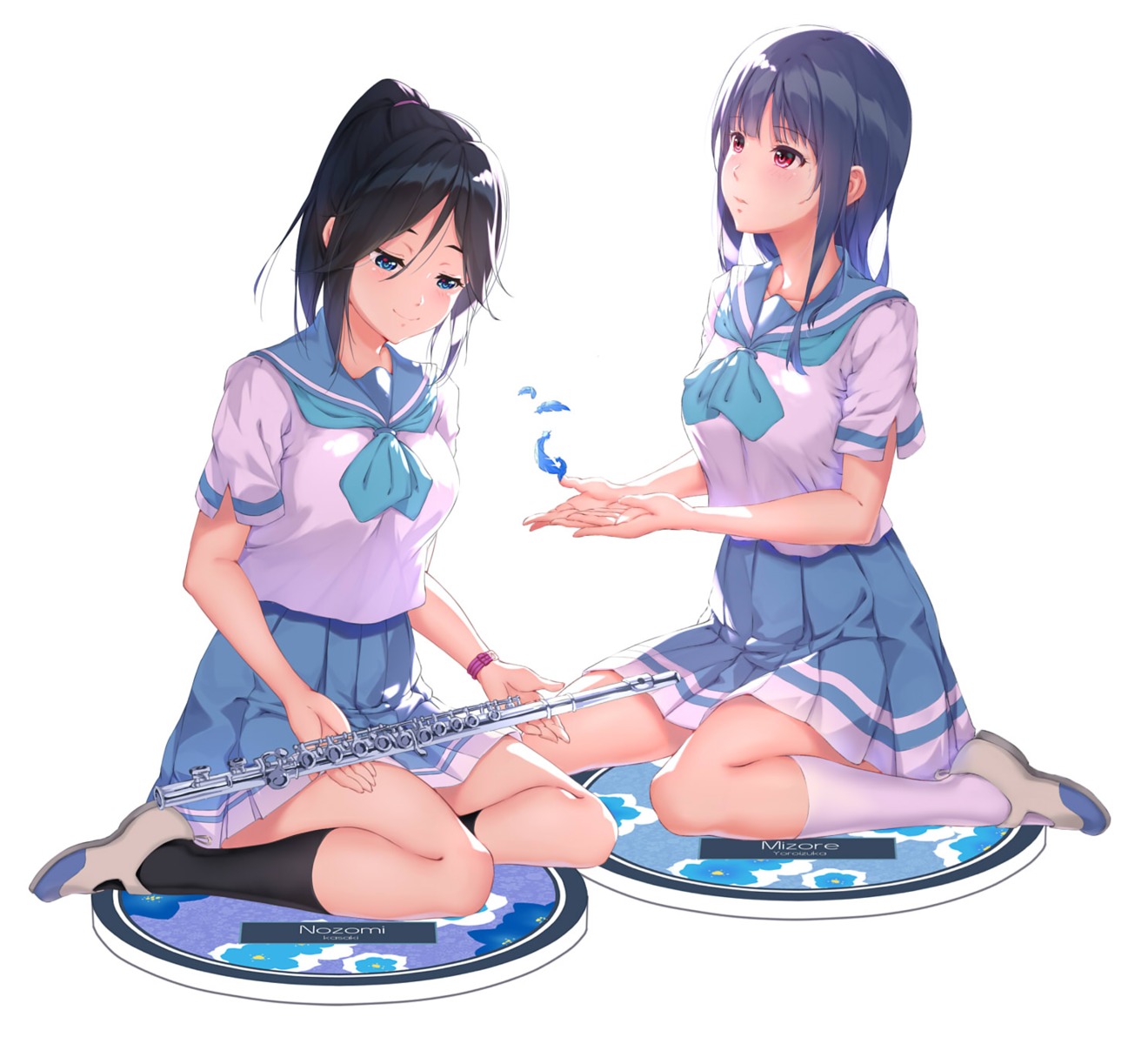 hibike!_euphonium kasaki_nozomi kurenaiz liz_to_aoi_tori seifuku yoroizuka_mizore