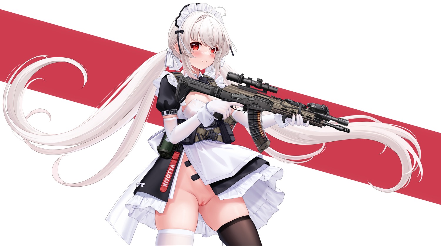 allenes gun maid nopan pussy thighhighs uncensored