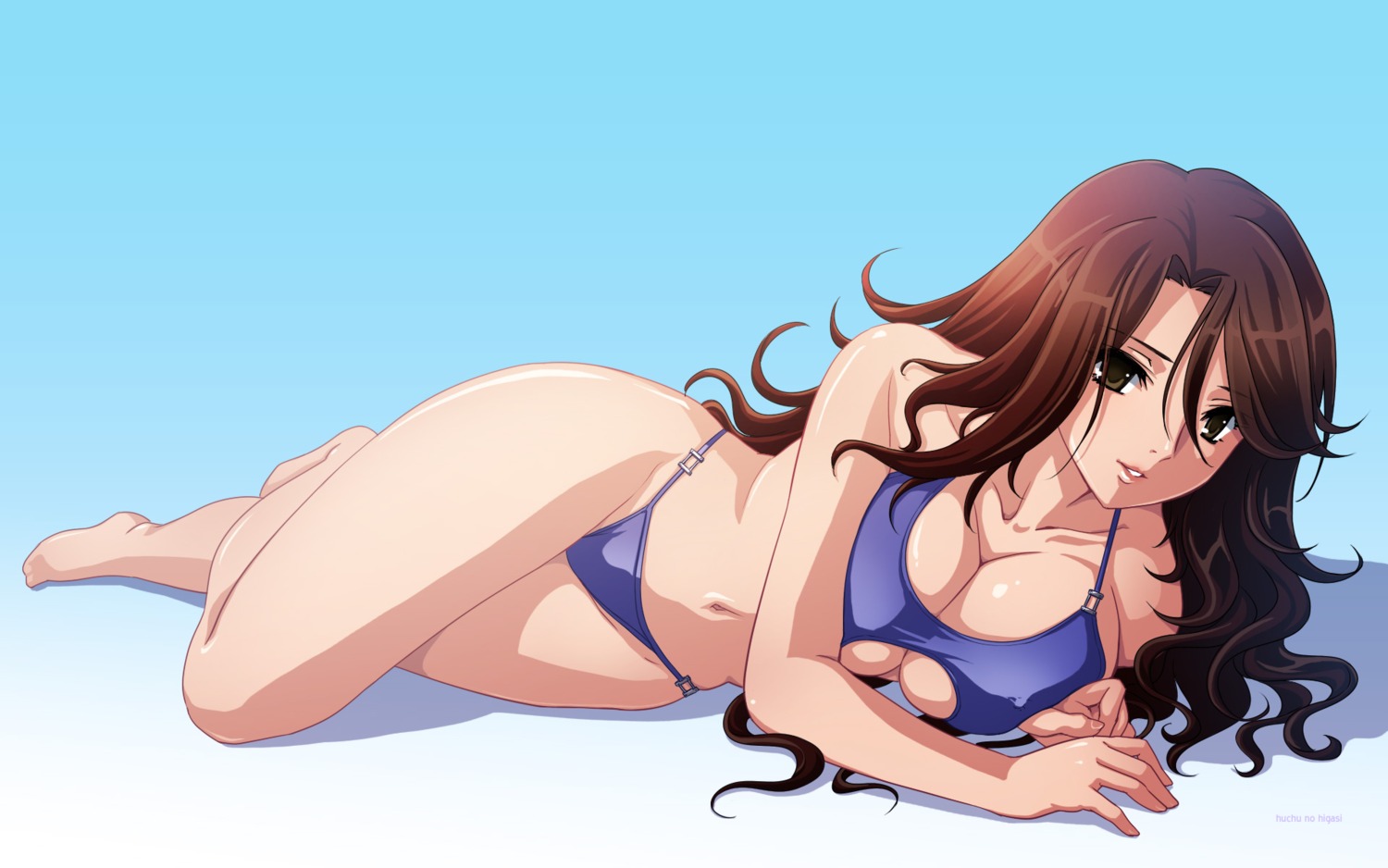 bikini cleavage gundam gundam_00 sumeragi_lee_noriega swimsuits tadano_akira wallpaper