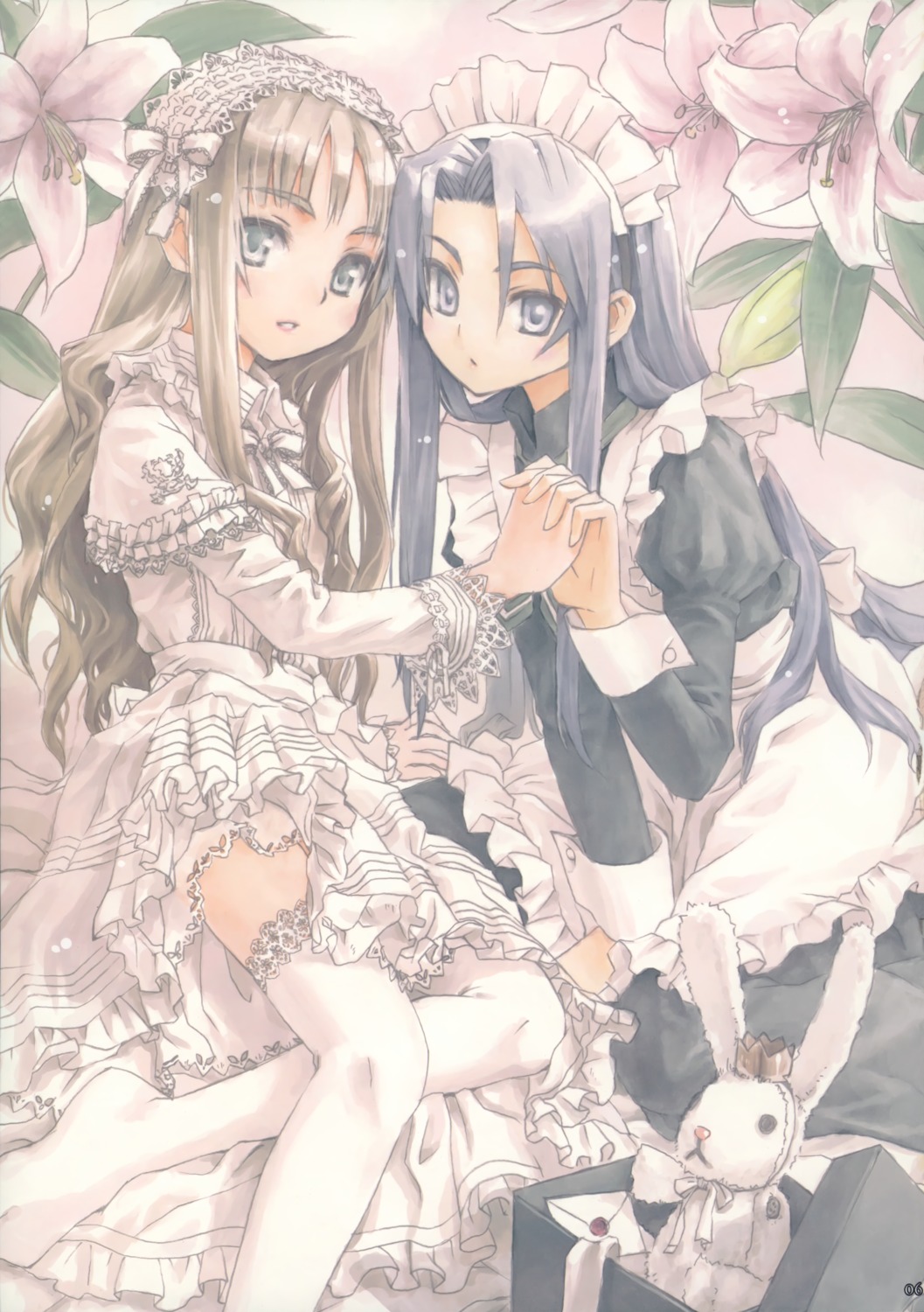 closet_child dress konoe_ototsugu lolita_fashion maid thighhighs