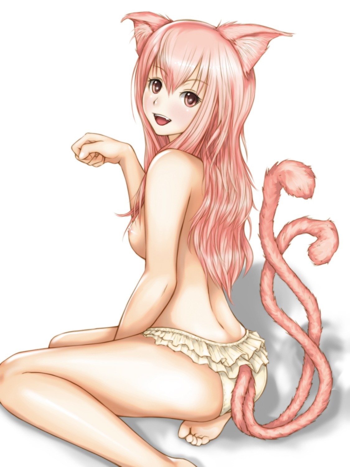 animal_ears breasts dista nekomimi nipples tail