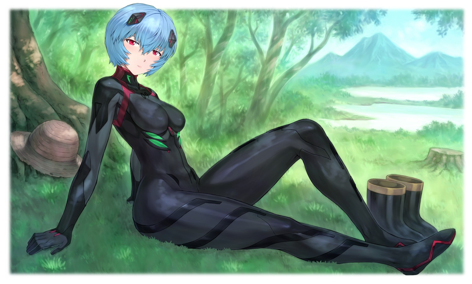 ayanami_rei bodysuit mogudan neon_genesis_evangelion