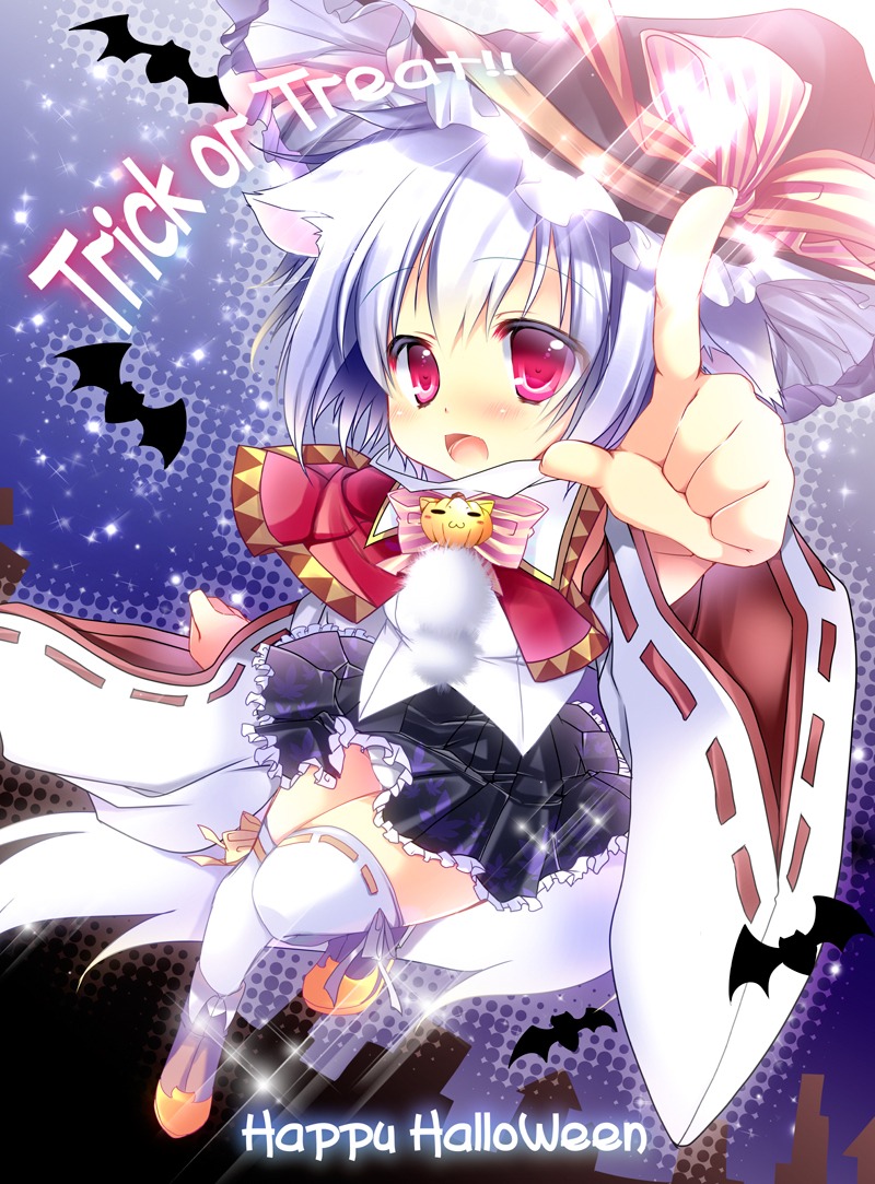 animal_ears halloween hikanyan thighhighs touhou