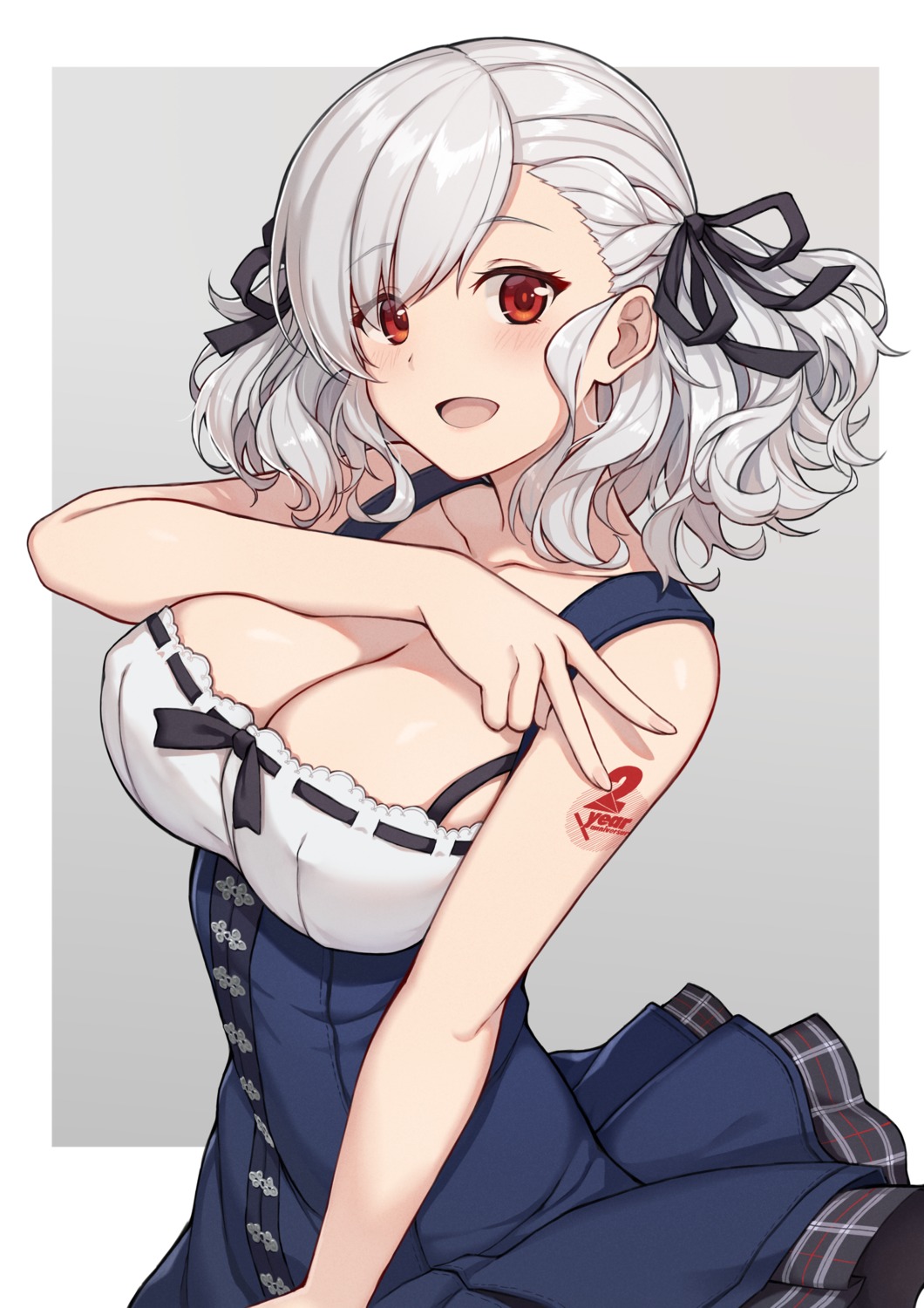 cleavage girls_frontline spas-12_(girls_frontline) tattoo terras