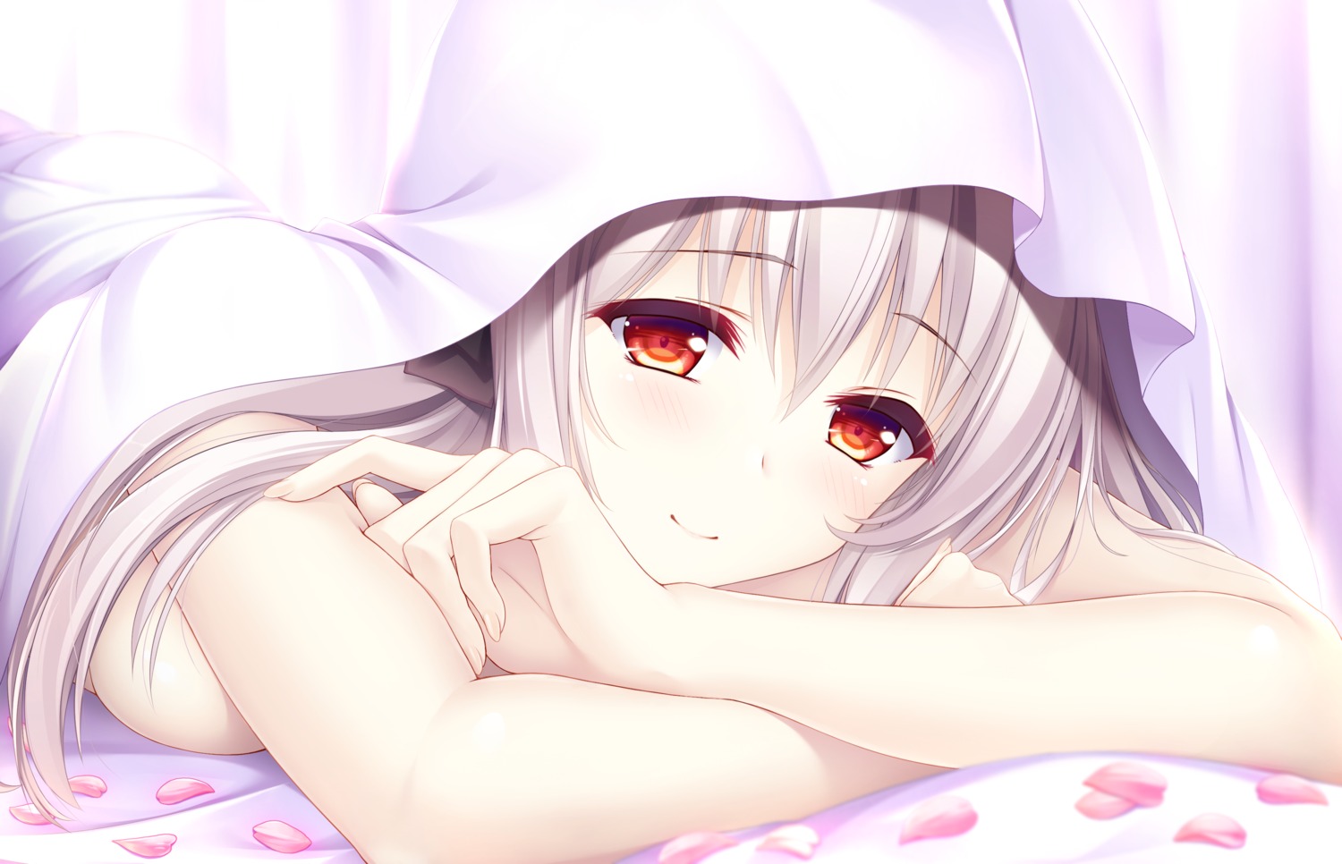 maijin sakurakouji_luna sheets topless tsuki_ni_yorisou_otome_no_sahou