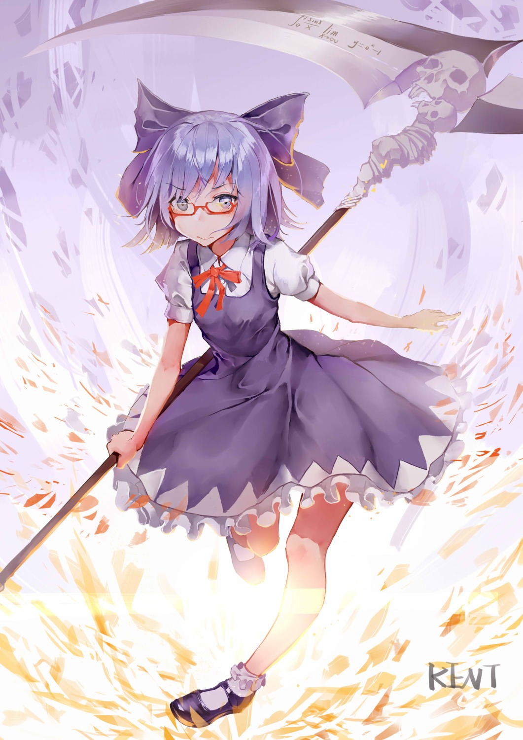 cirno dress kentia megane touhou weapon