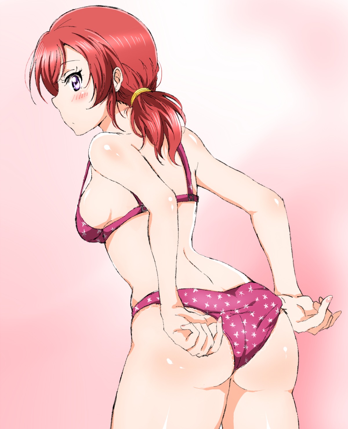 ass bra love_live! nishikino_maki pantsu shogo_(4274732)