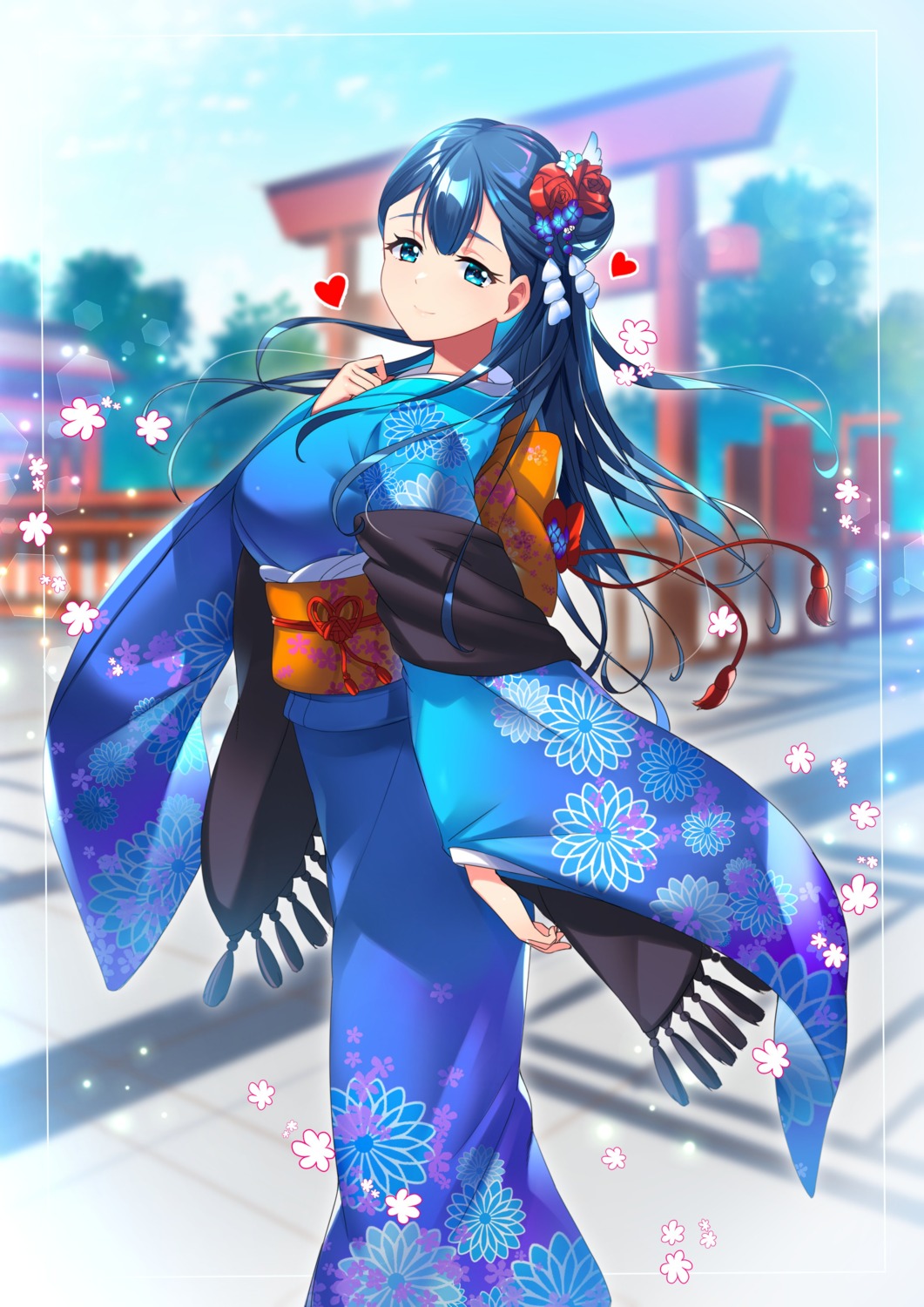 hugtto!_precure kimono okeragusa yakushiji_saaya