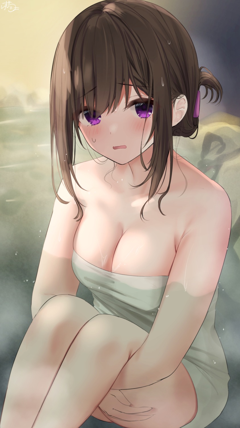 bathing onsen ramchi towel wet