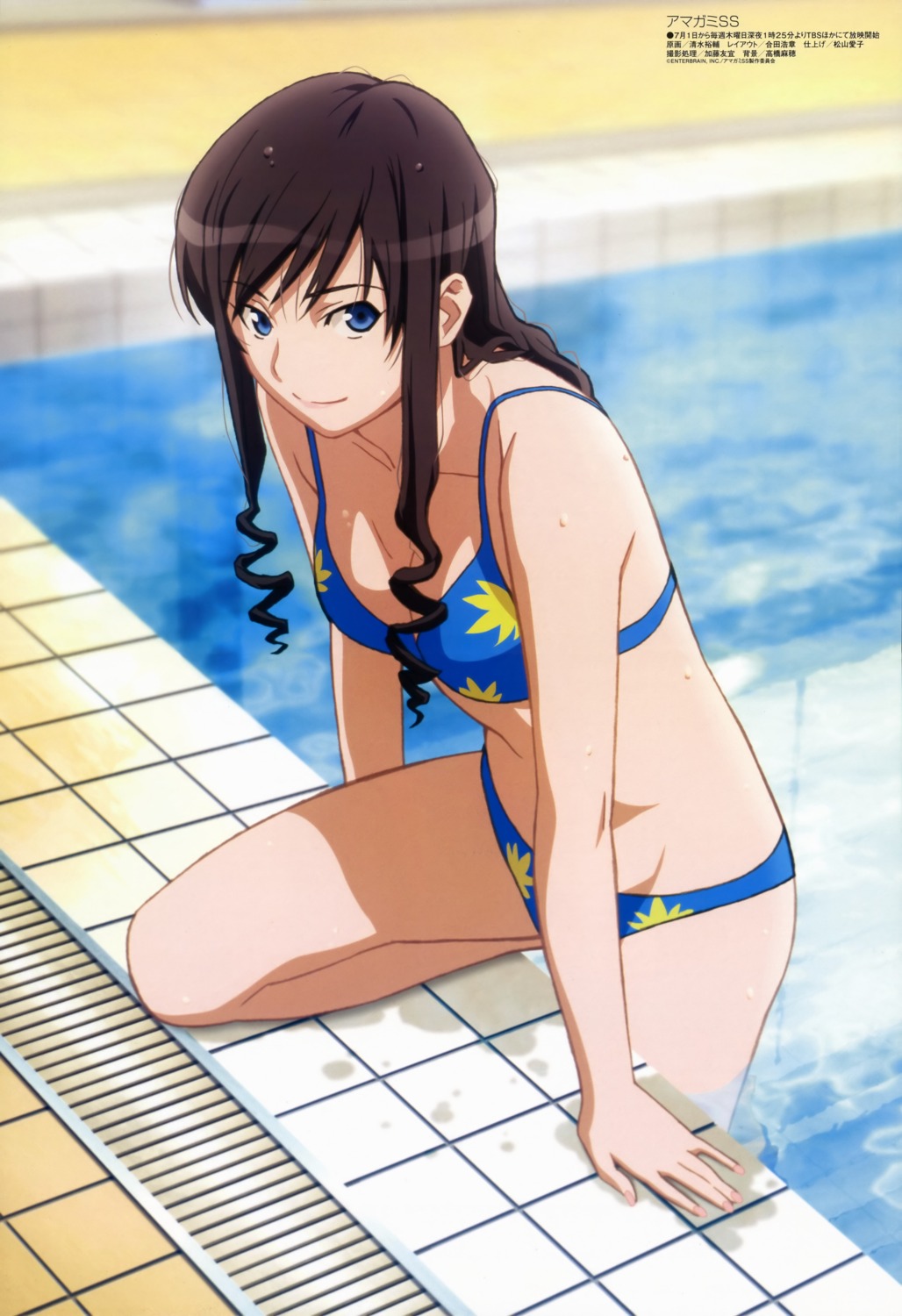 amagami bikini cleavage morishima_haruka shimizu_yuusuke swimsuits wet